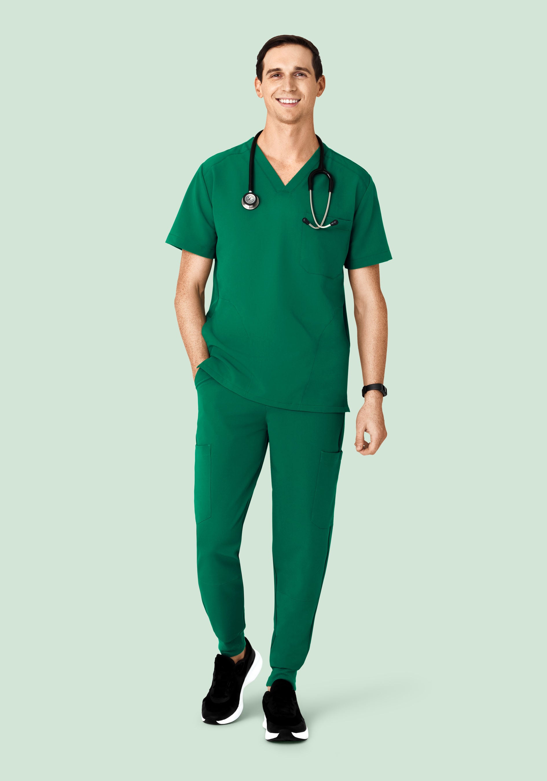 7 Pocket Joggers Envy Green