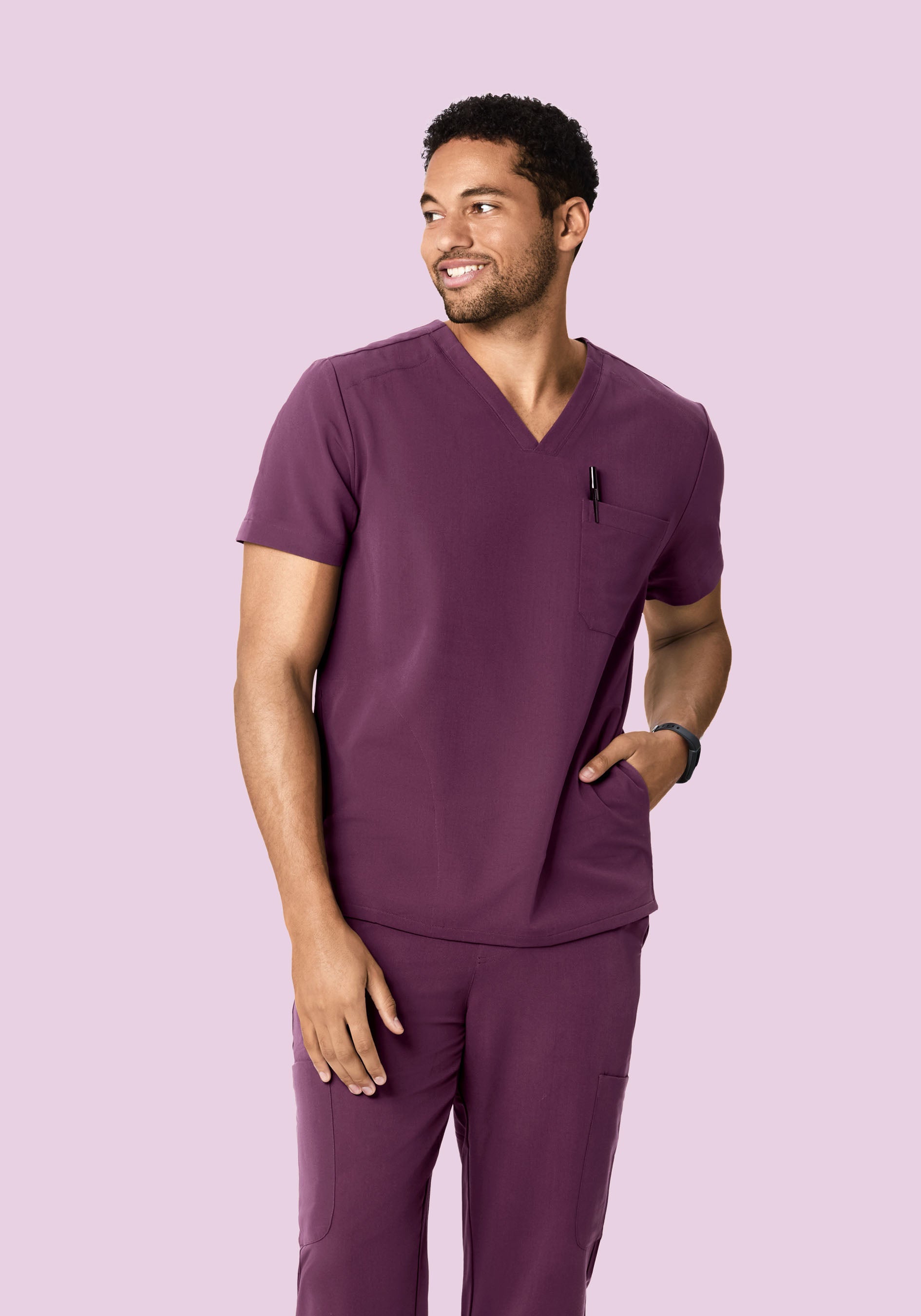 Three Pocket Top Bordeaux