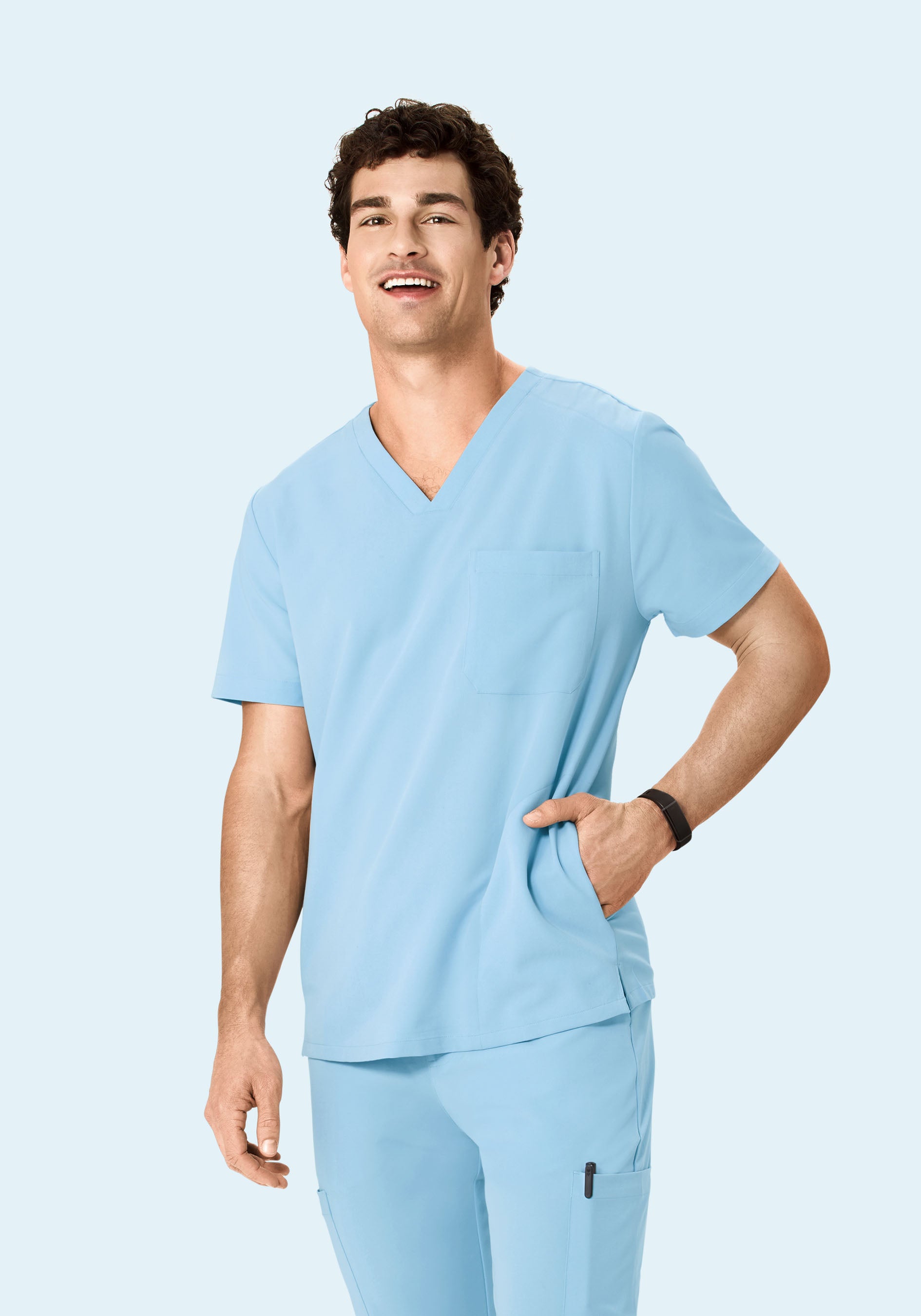 Three Pocket Top Nordic Blue