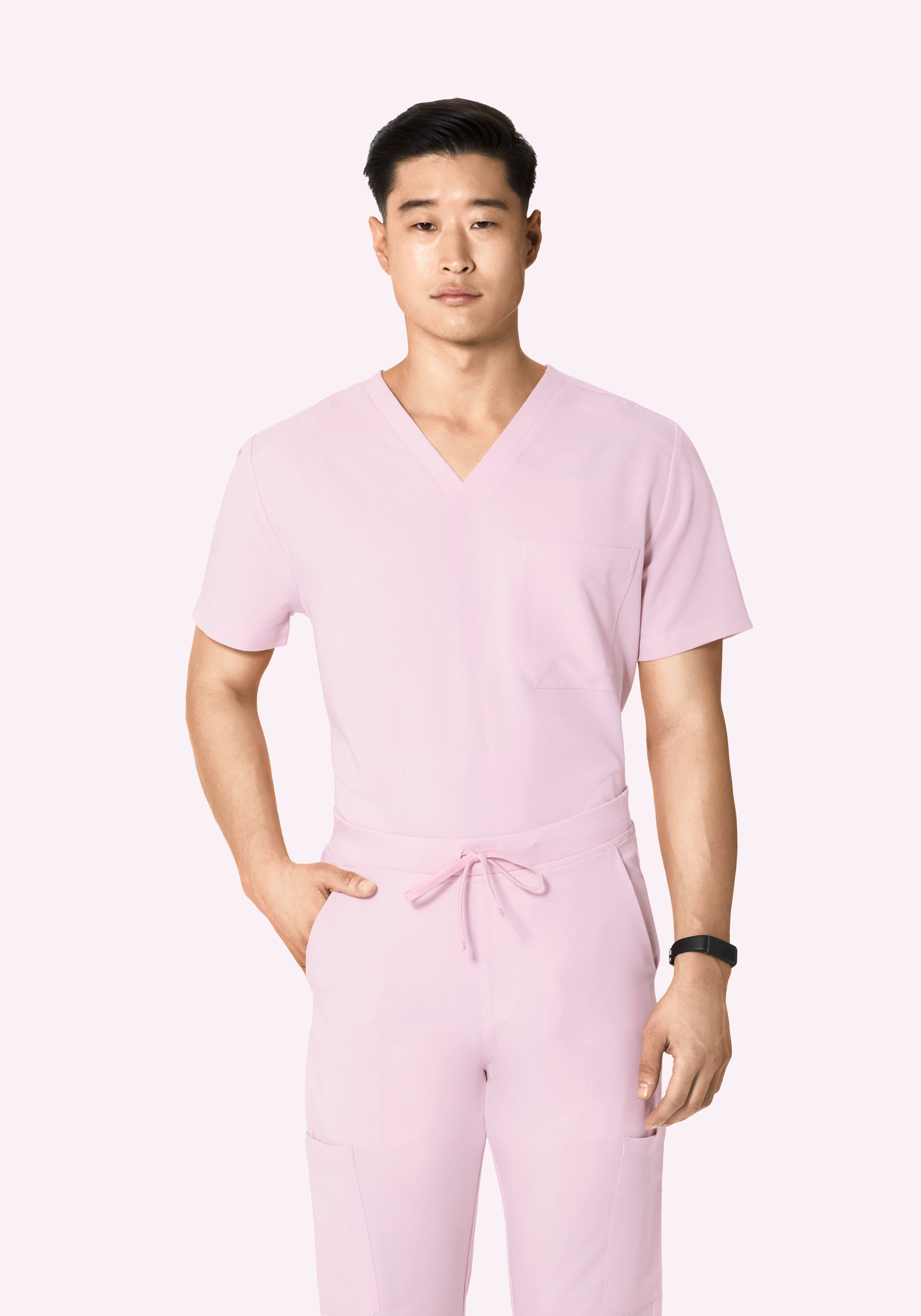 Three Pocket Top Misty Rose