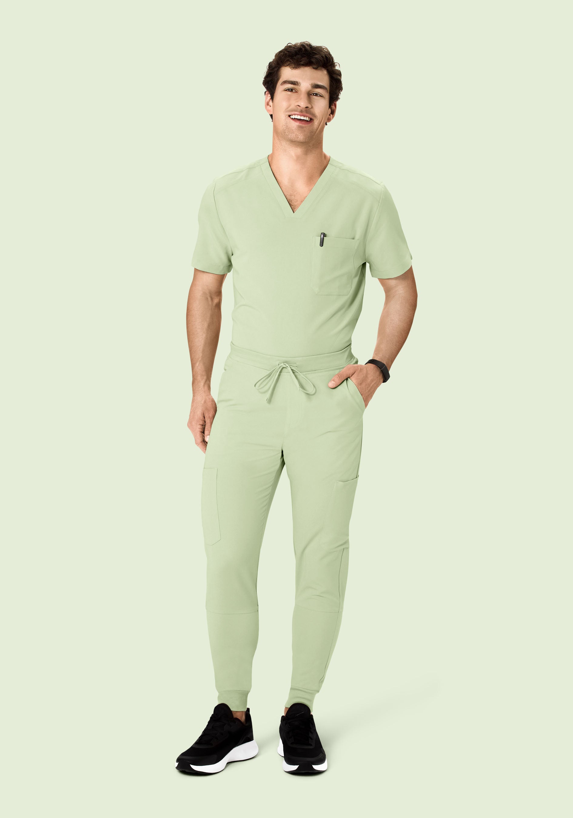 Three Pocket Top Matcha