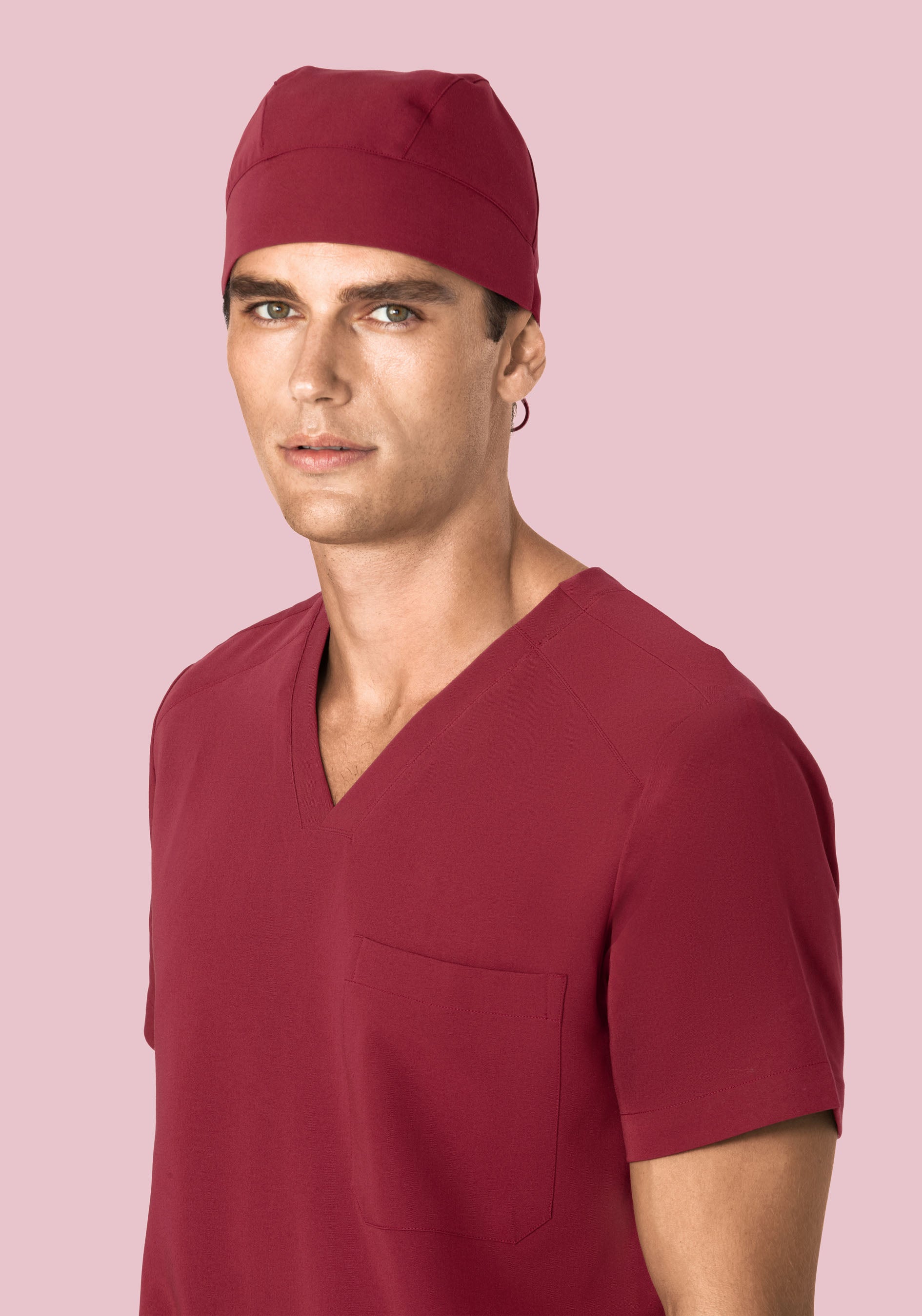 Contemporary Scrub Cap Garnet