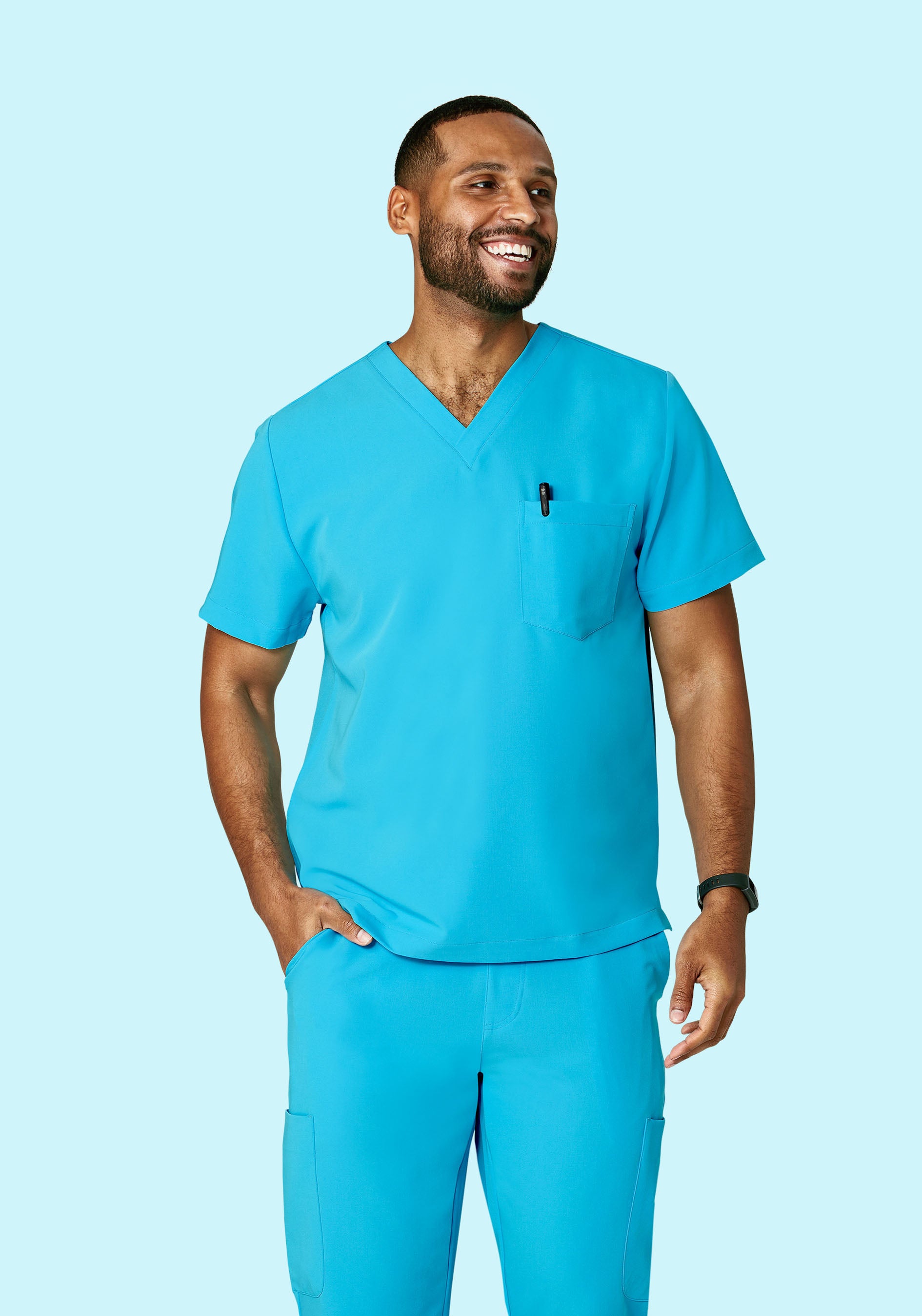 Two Pocket Top Pacific Blue