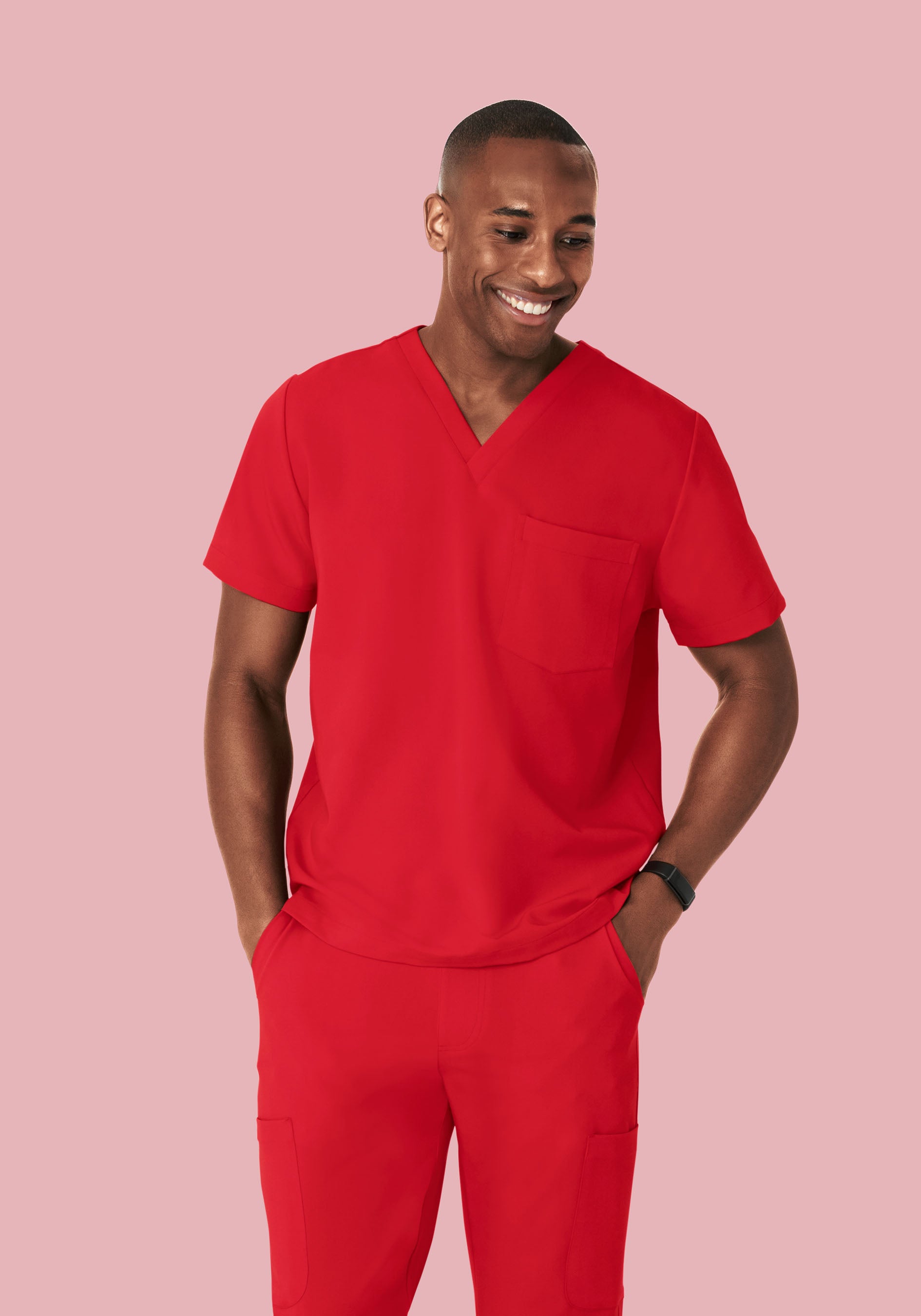 Two Pocket Top Poppy Red