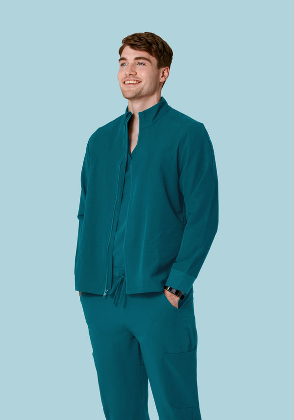 Men's Modern Scrub Jacket Caribbean Blue