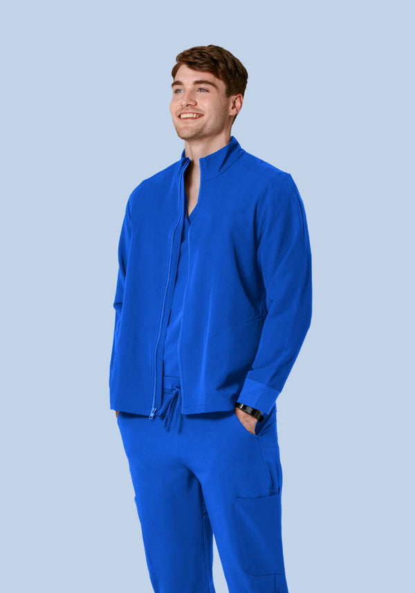 Men's Modern Scrub Jacket Royal Blue