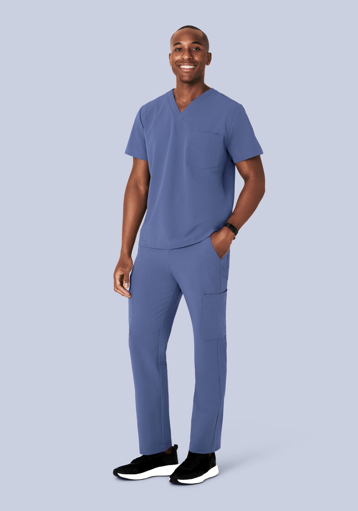 Two Pocket Top Deep Periwinkle