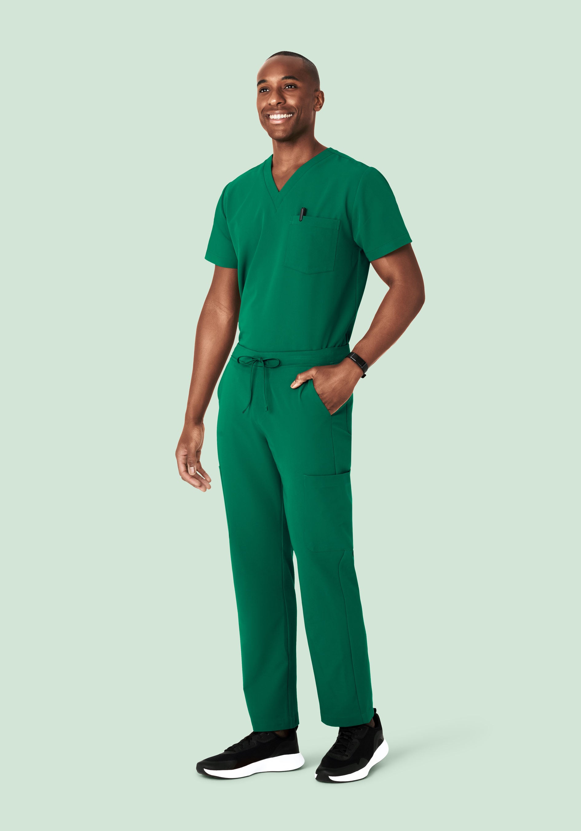 Two Pocket Top Envy Green