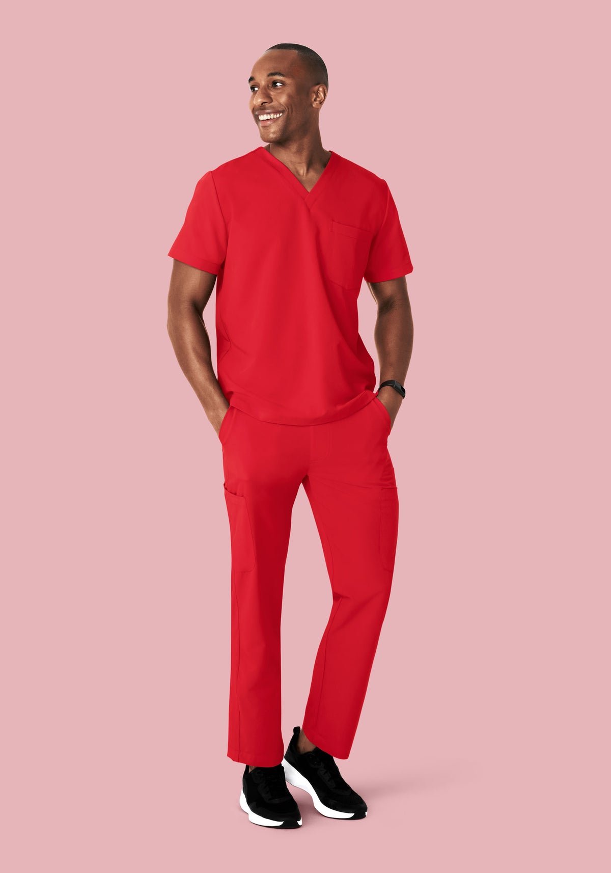 Two Pocket Top Poppy Red