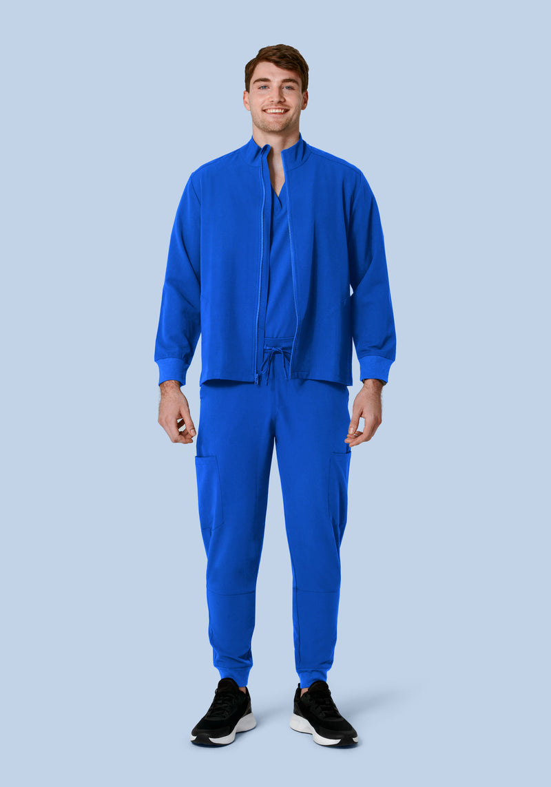 Men's Modern Scrub Jacket Royal Blue