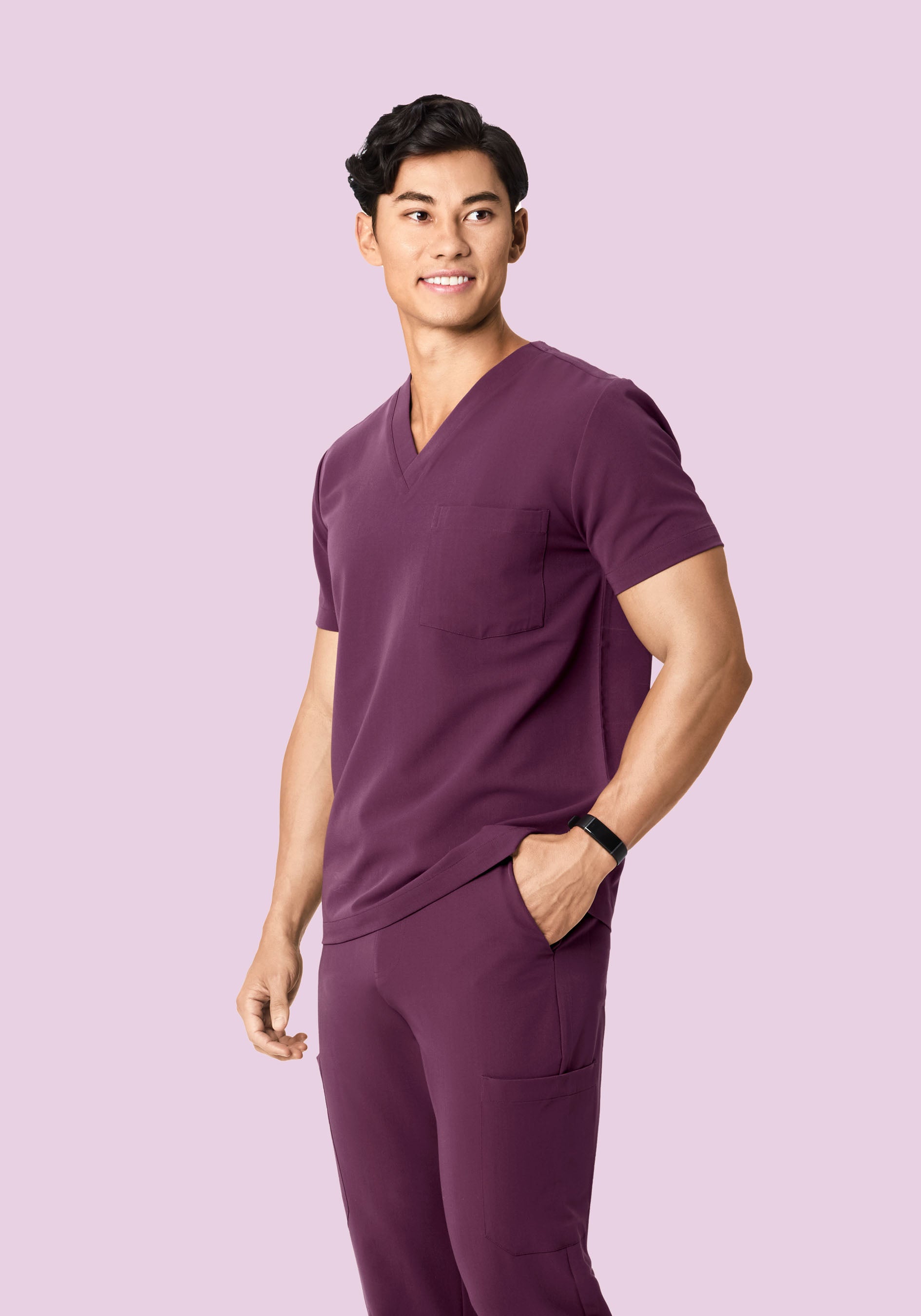 Two Pocket Top Bordeaux