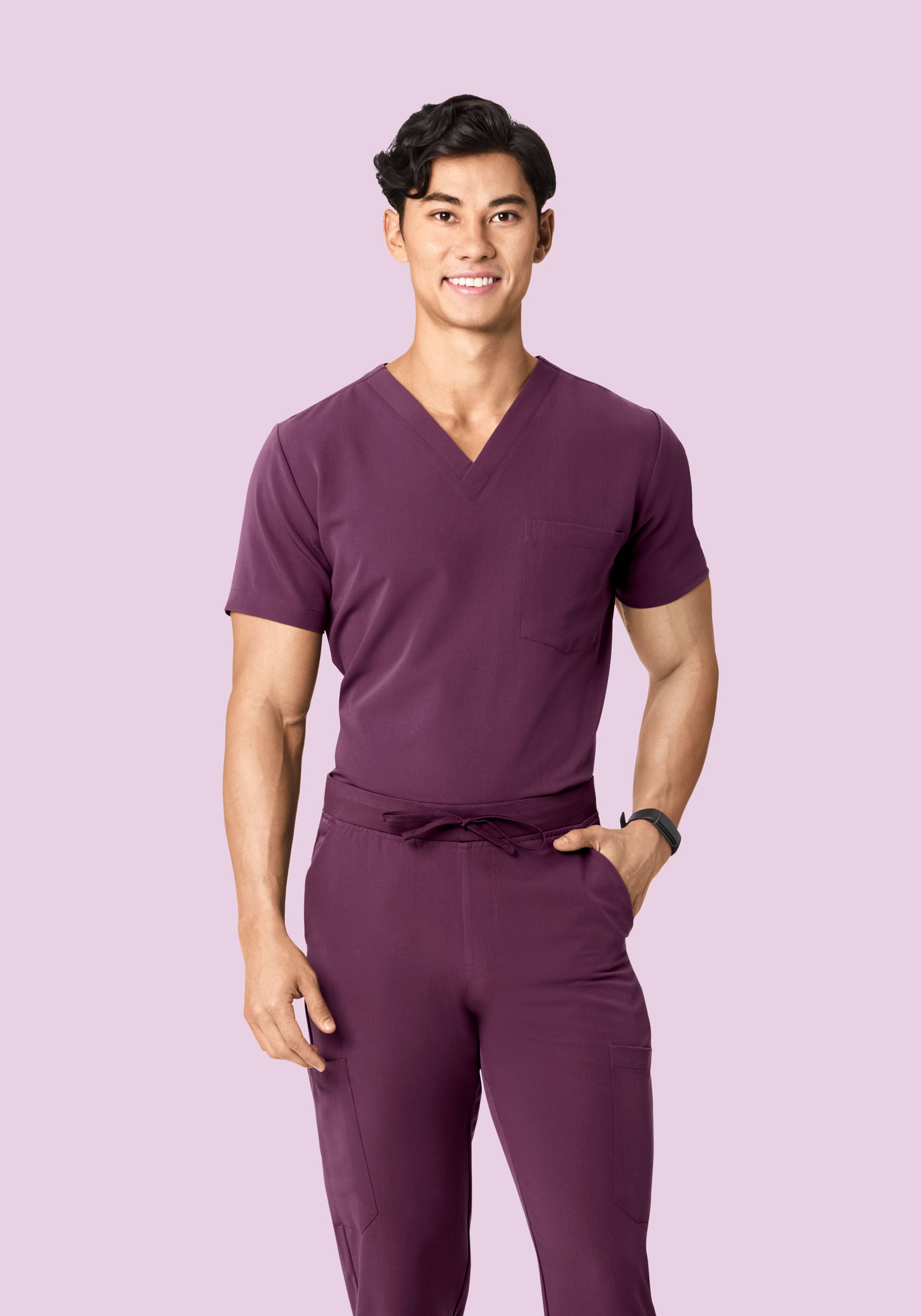 Two Pocket Top Bordeaux