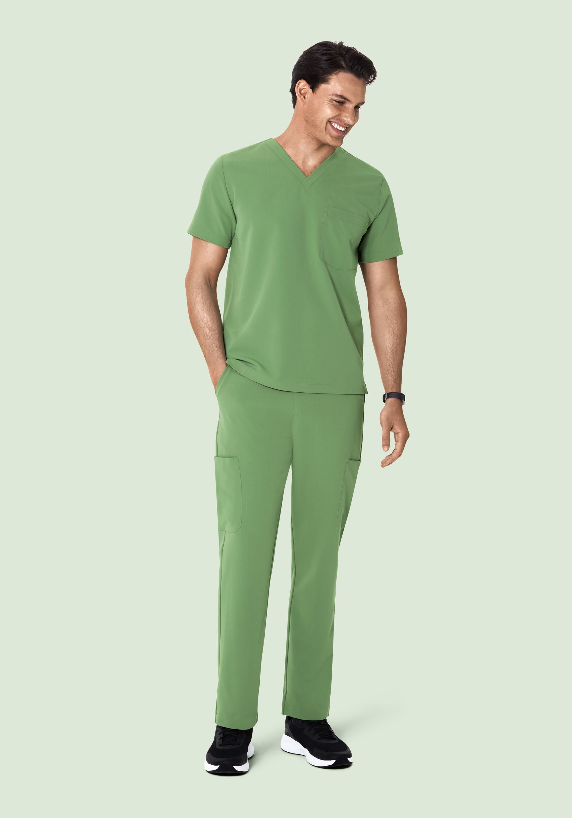 Two Pocket Top Hazel Green