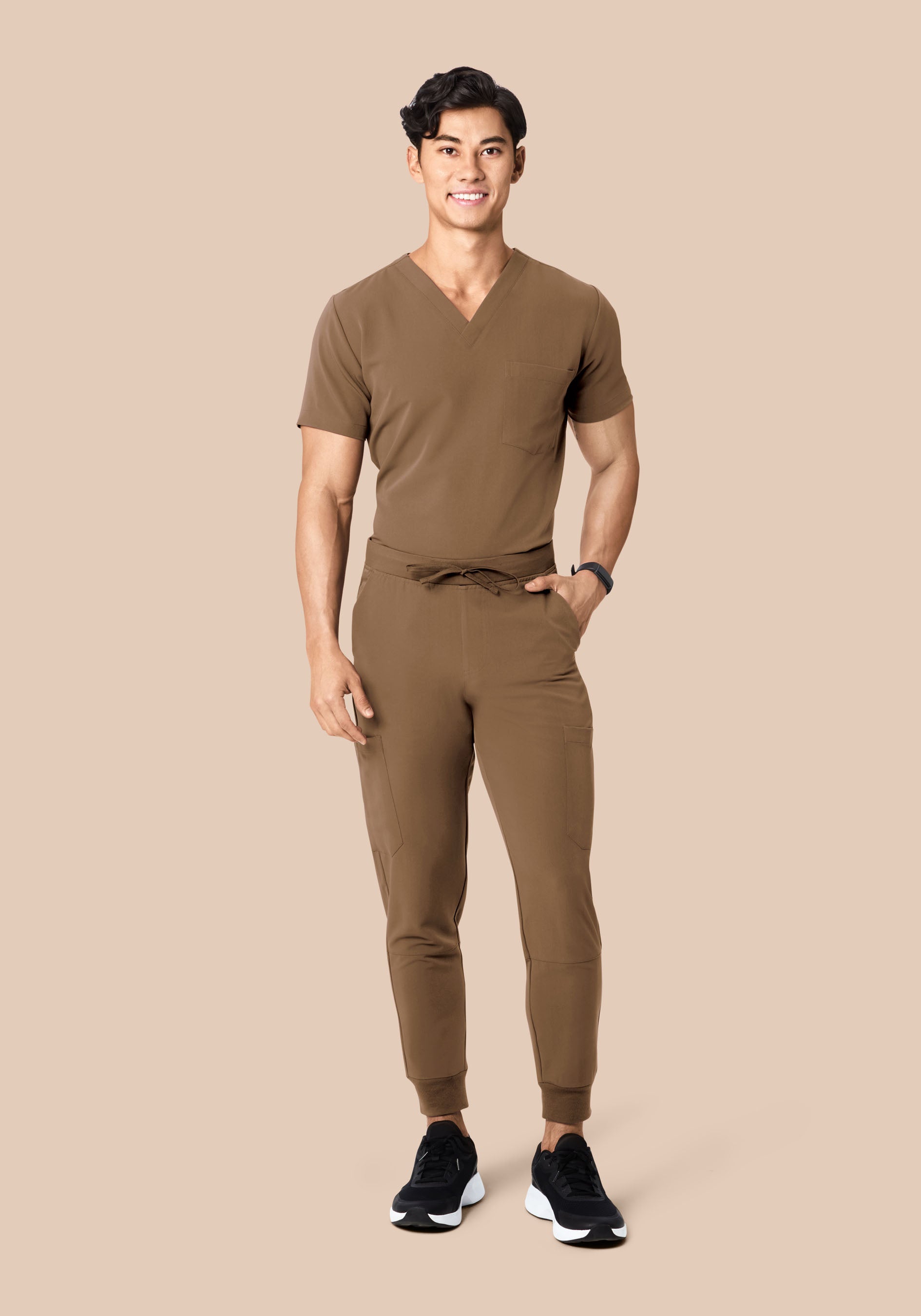 7 Pocket Joggers Ash Brown