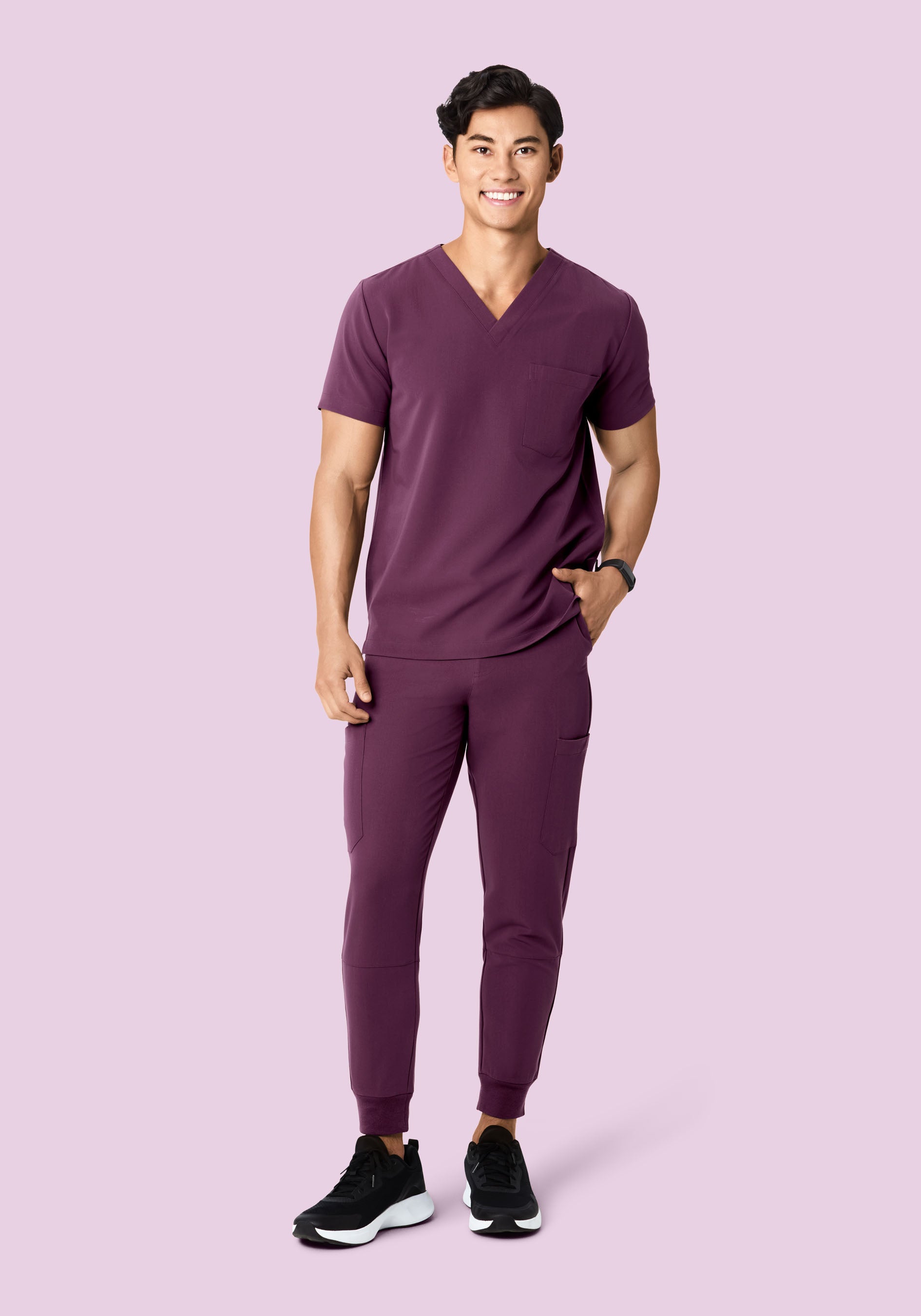 Two Pocket Top Bordeaux