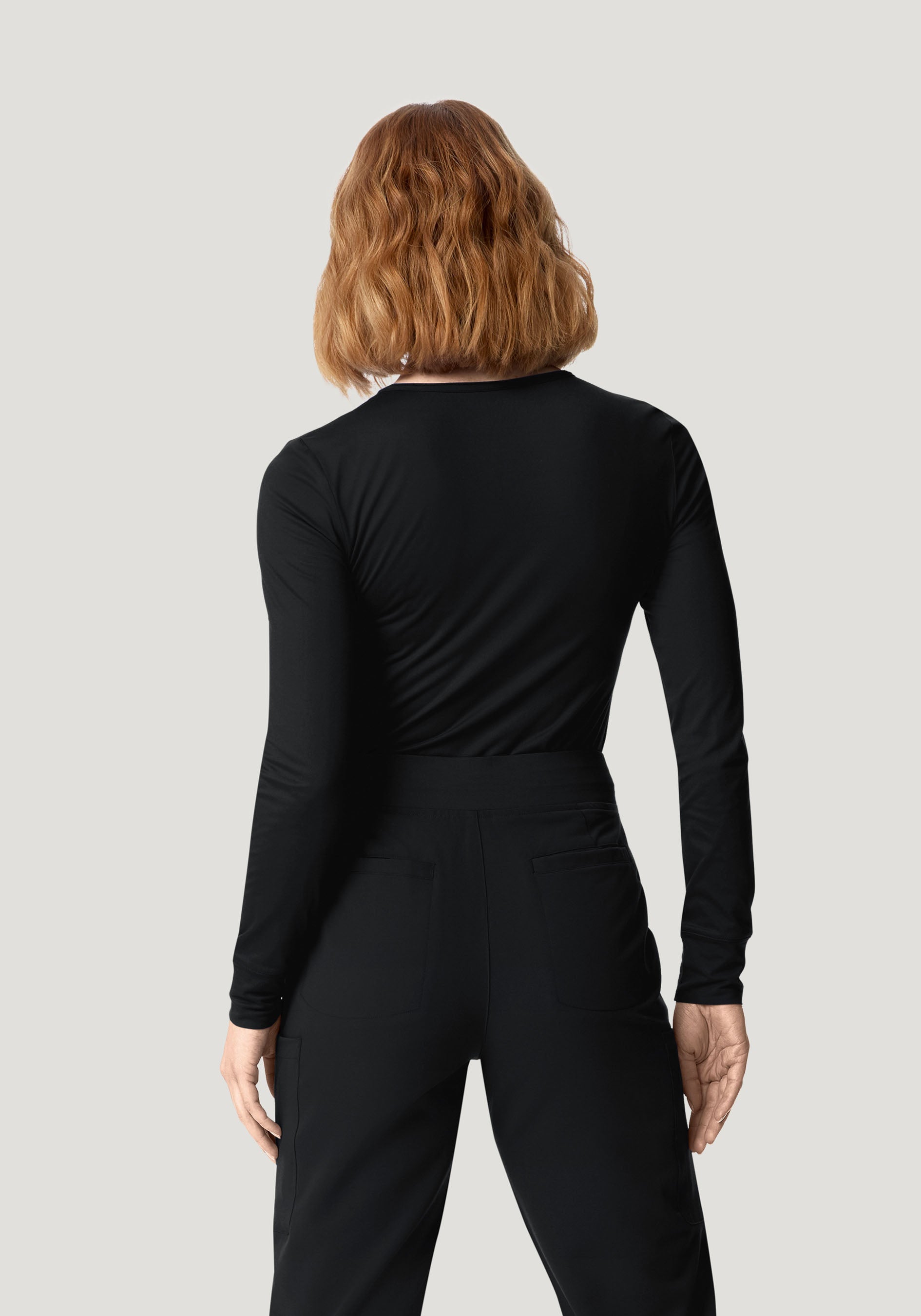Women's Soft Knit Underscrubs Black