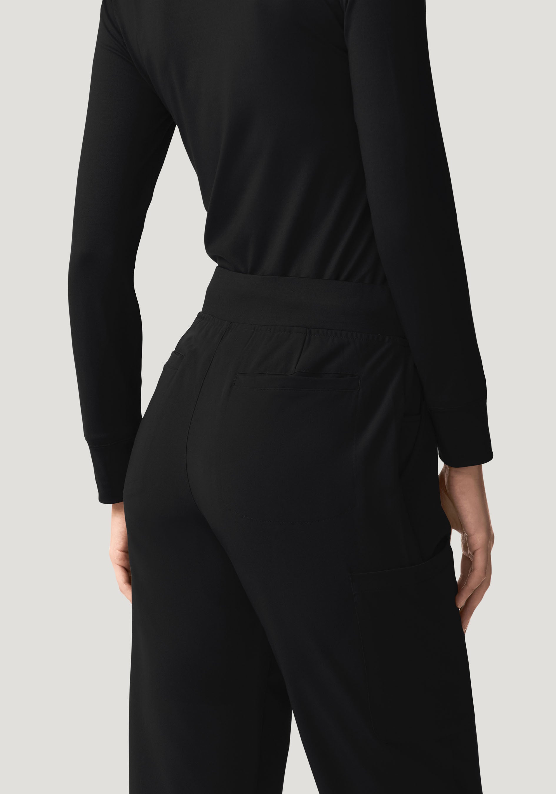 11 Pocket High Waisted Cargos Black