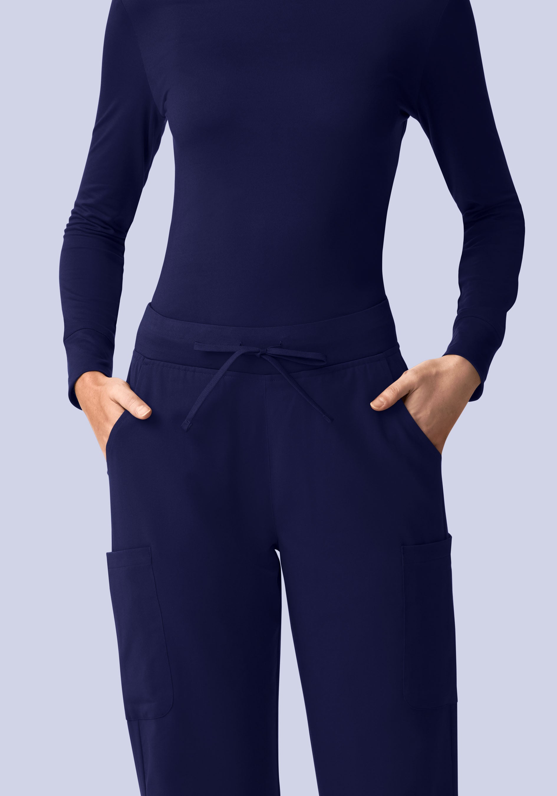 Women's Soft Knit Underscrubs Navy