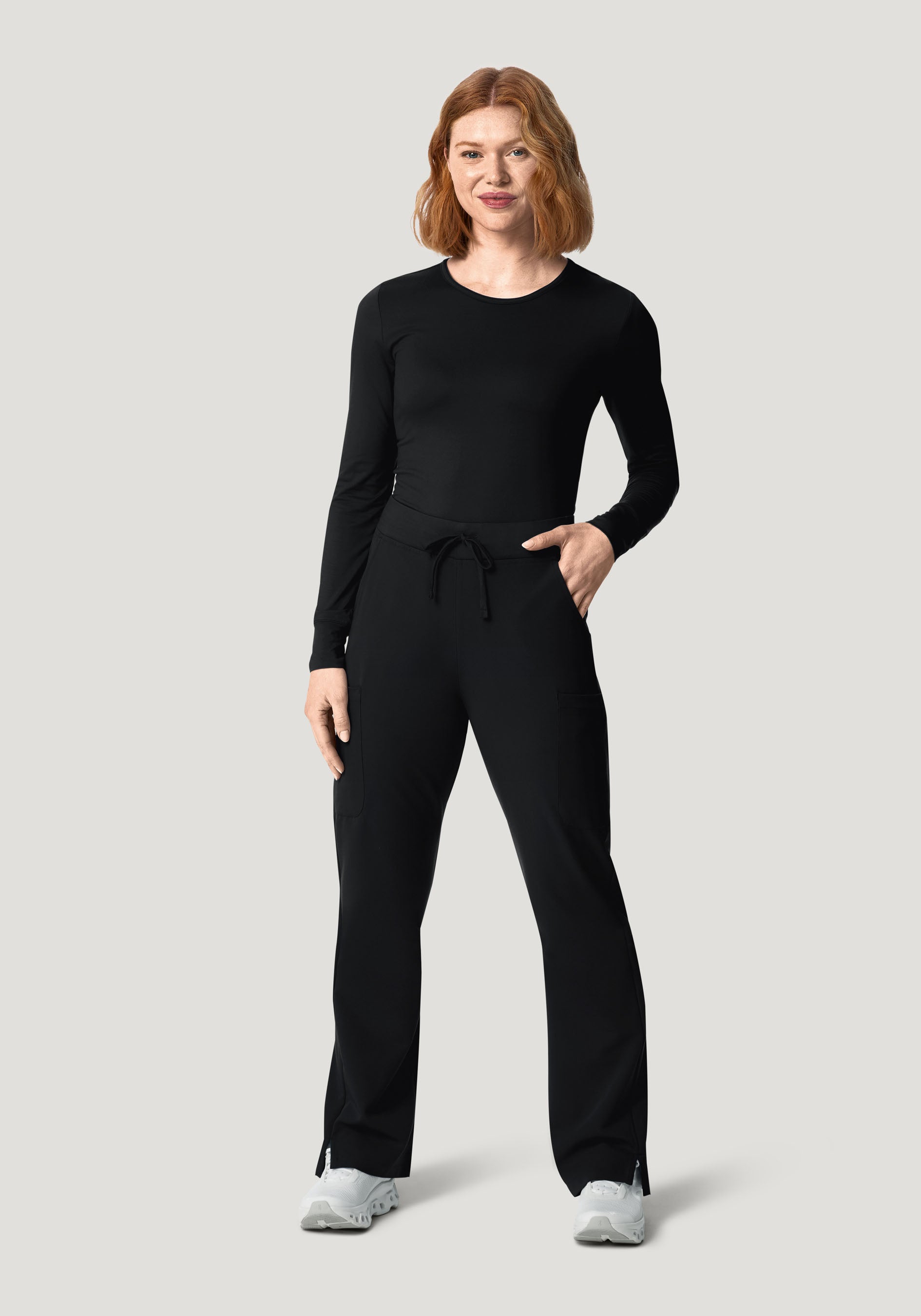 Women's Soft Knit Underscrubs Black