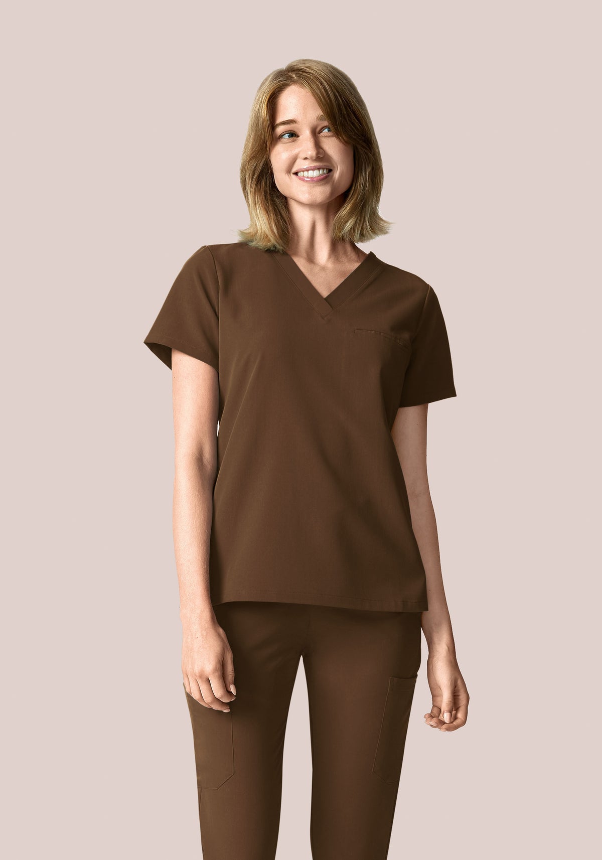 One Pocket Top Chocolate Brown