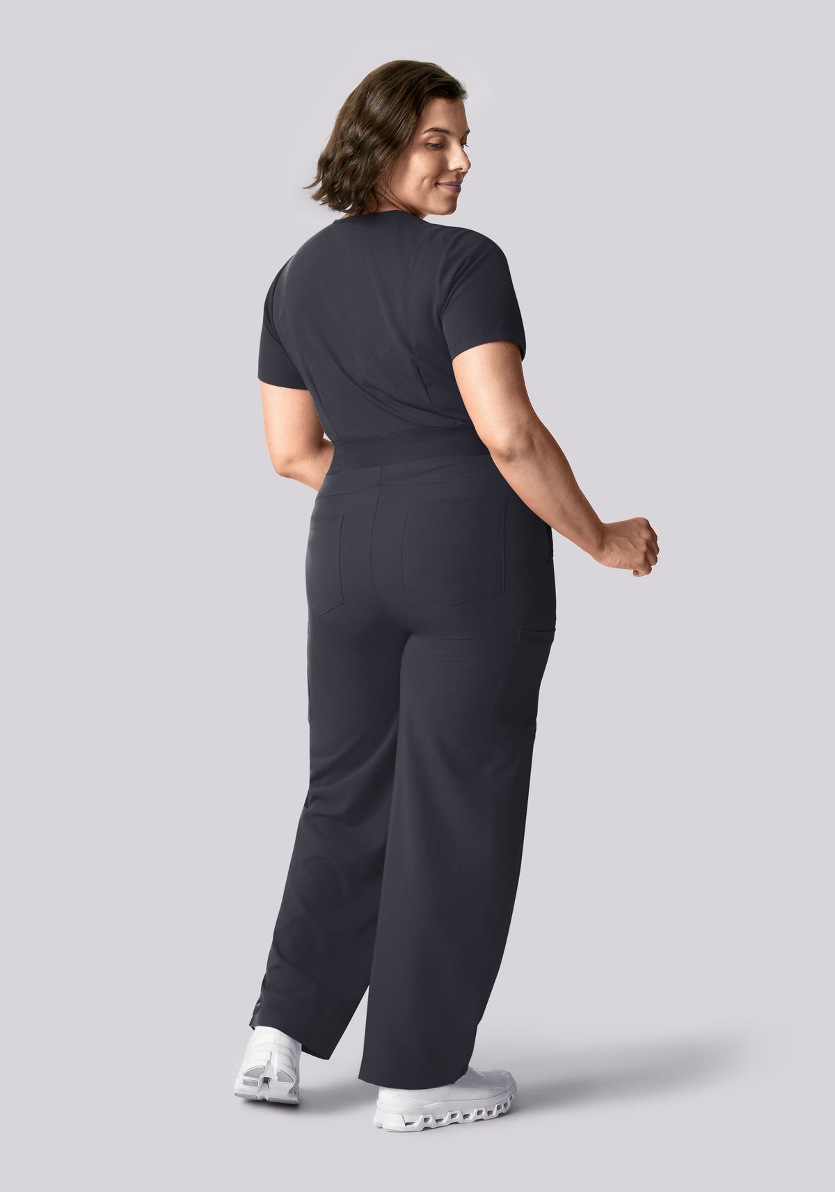 Mid-Rise Barrel Pants Pewter