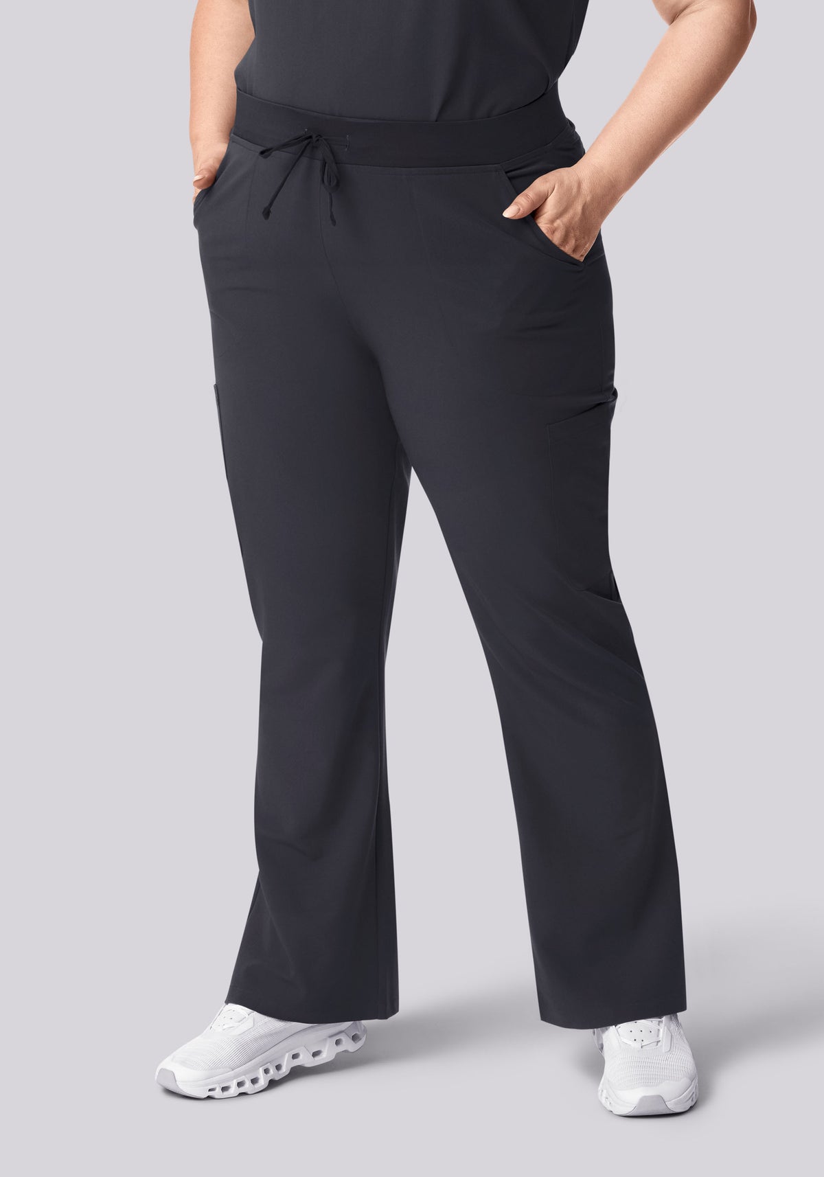 High Waisted Flares Pewter