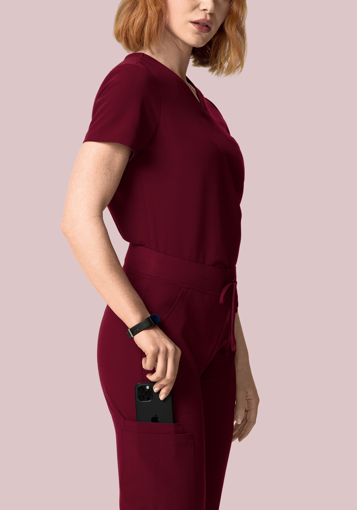 High Waisted Flares Wine