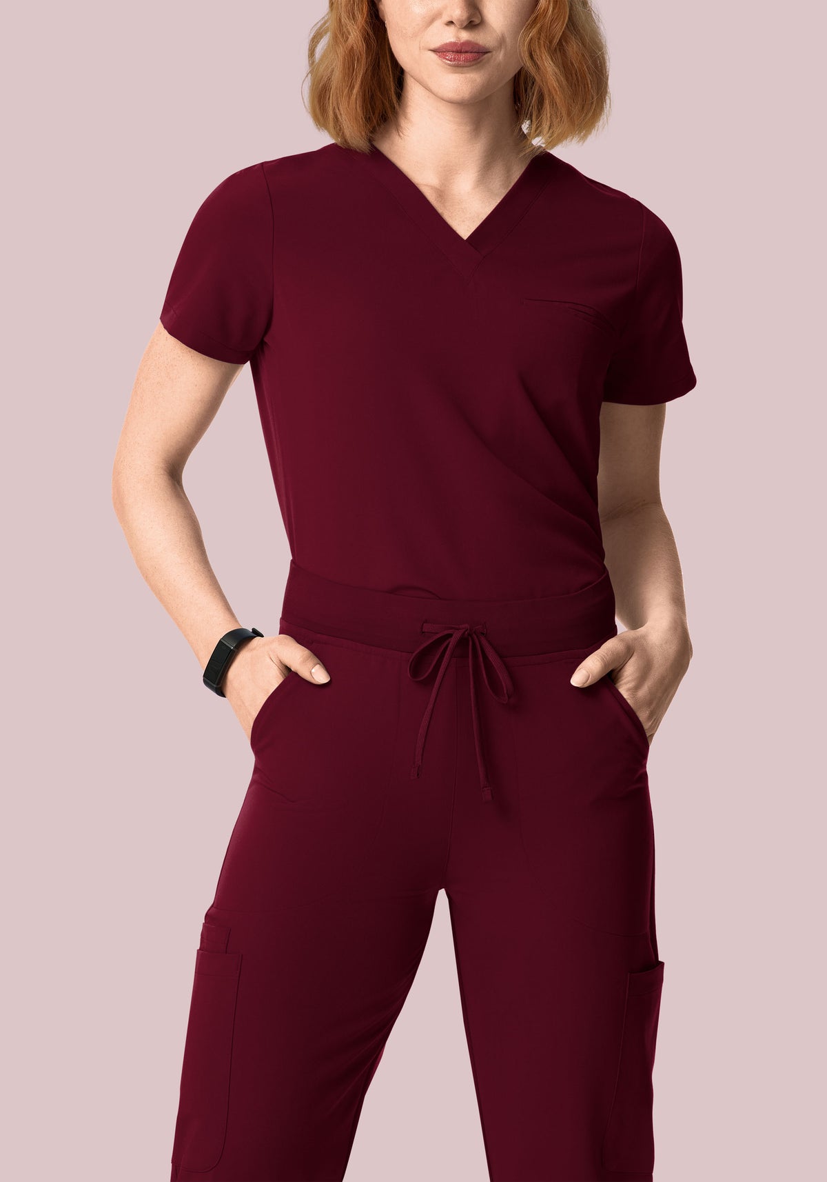 High Waisted Flares Wine