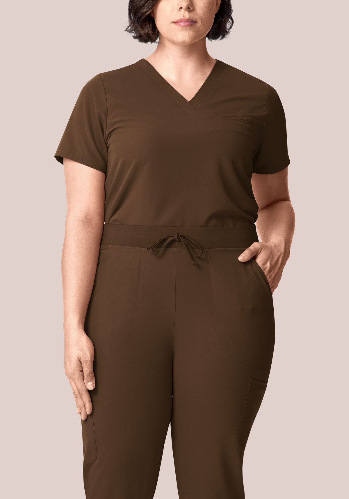 High Waisted Flares Chocolate Brown