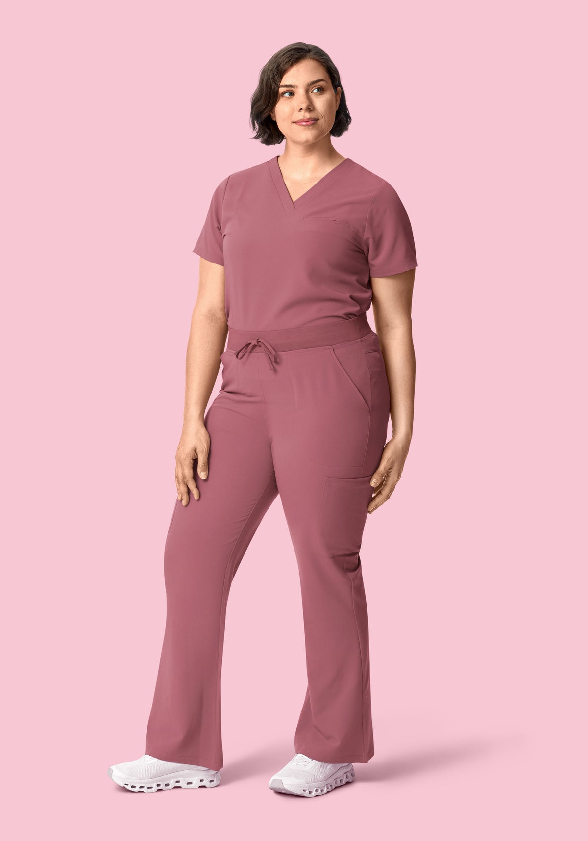 High Waisted Flares Mauve