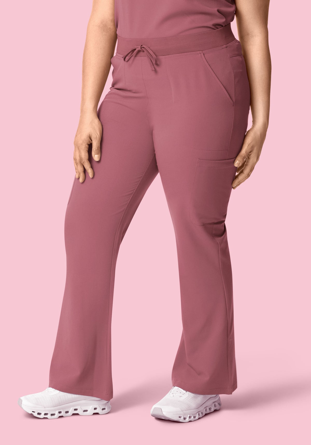 High Waisted Flares Mauve