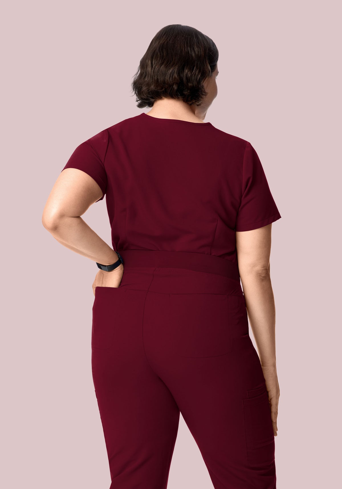 High Waisted Flares Wine