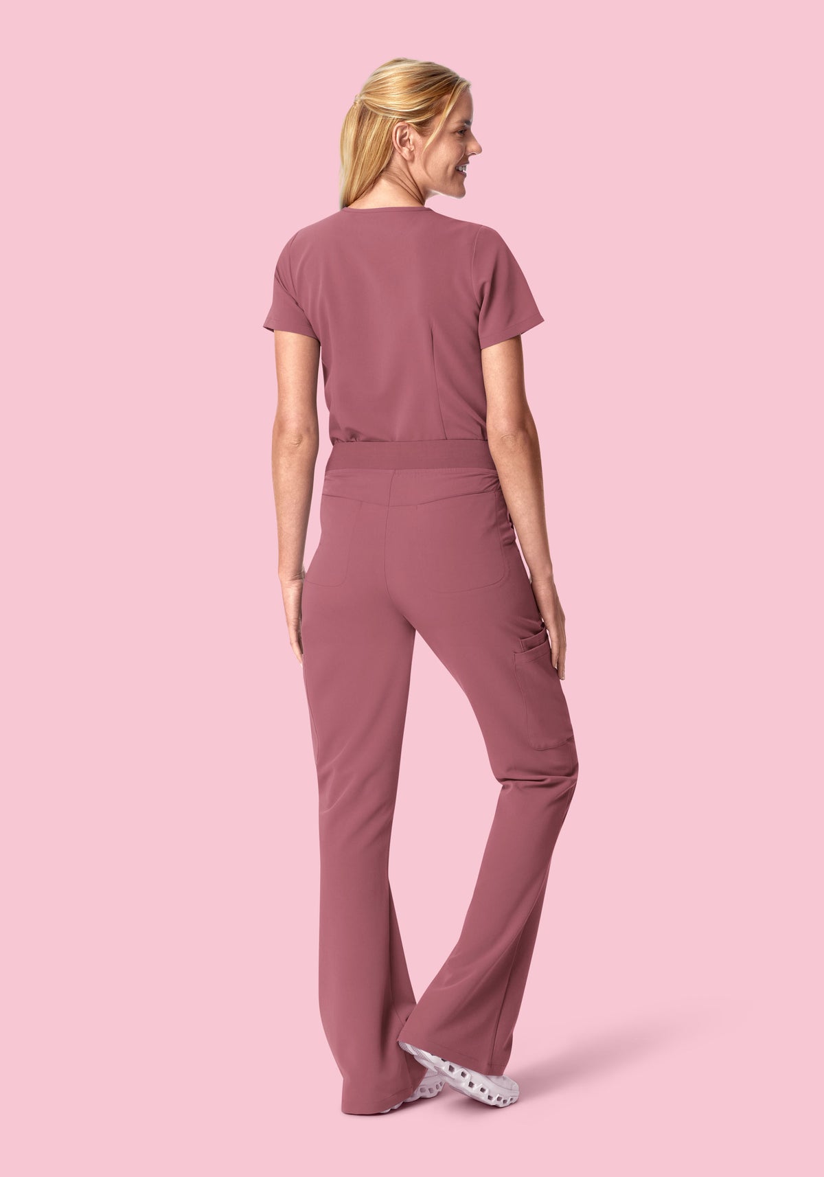 High Waisted Flares Mauve