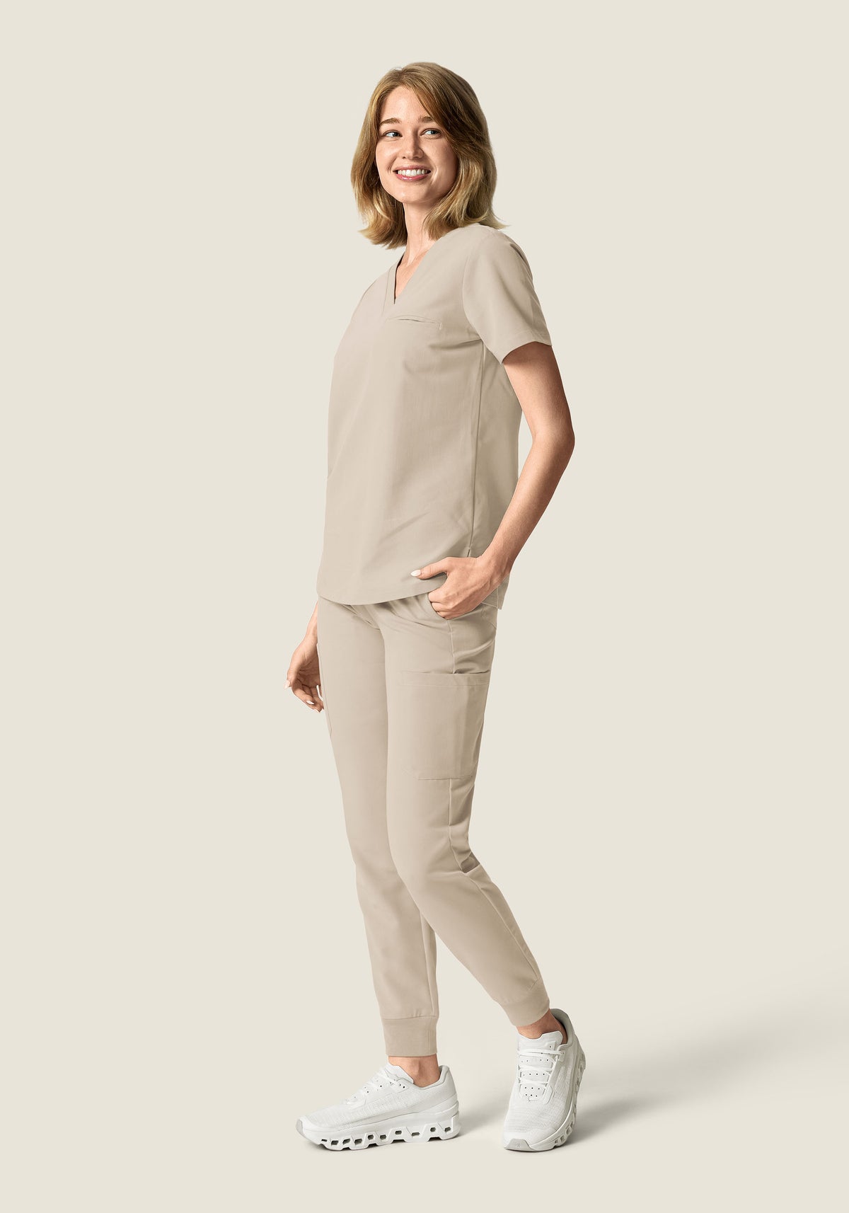 One Pocket Top Khaki