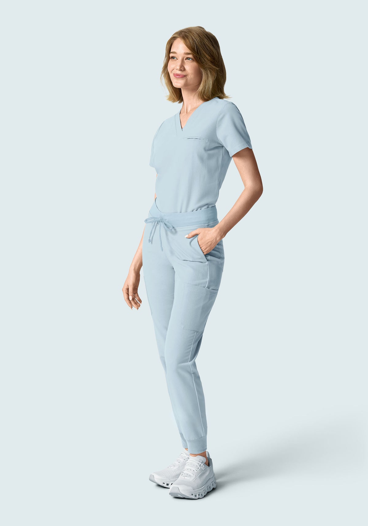 9 Pocket Joggers Powder Blue