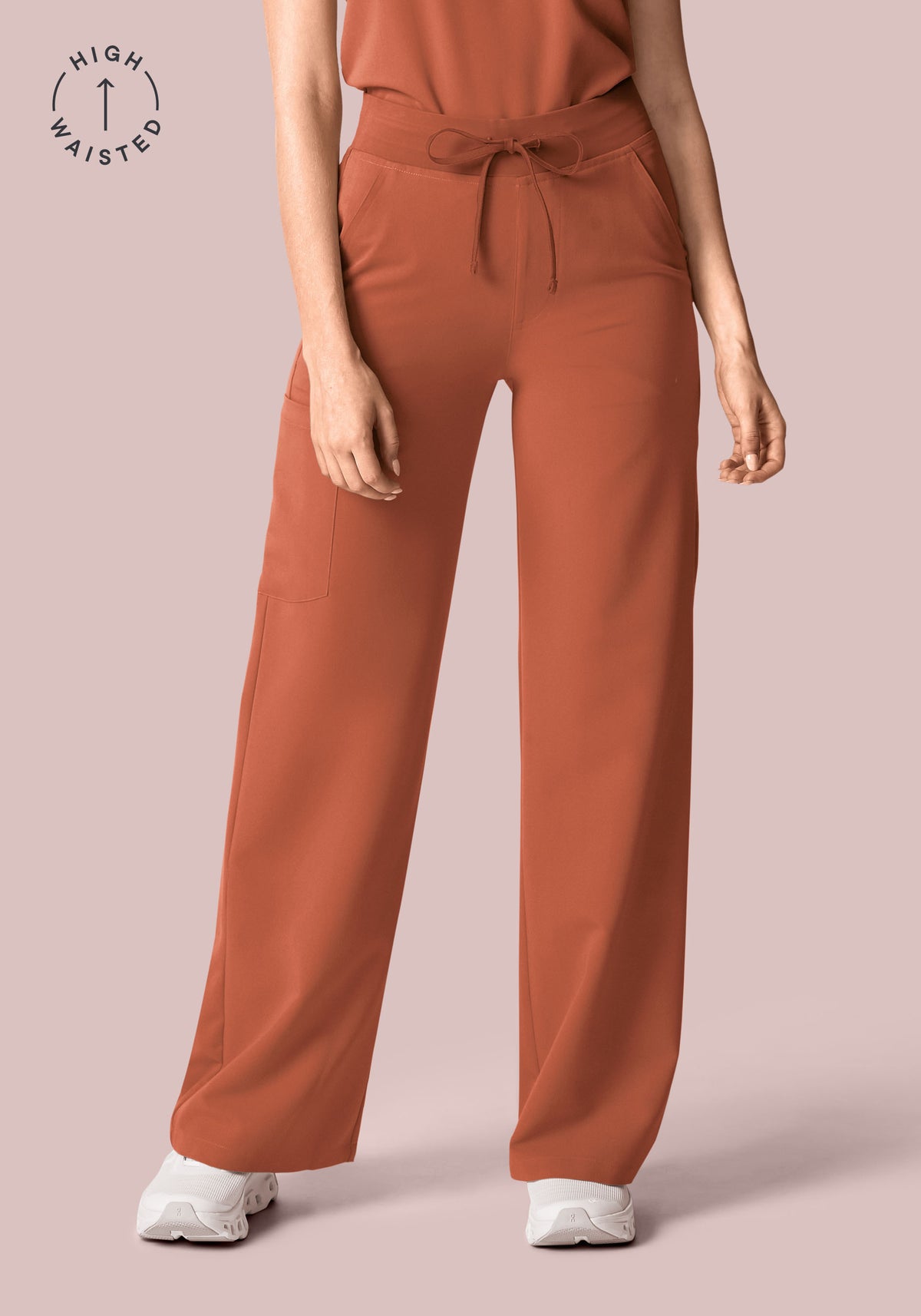 High Waisted Wide Leg Chestnut