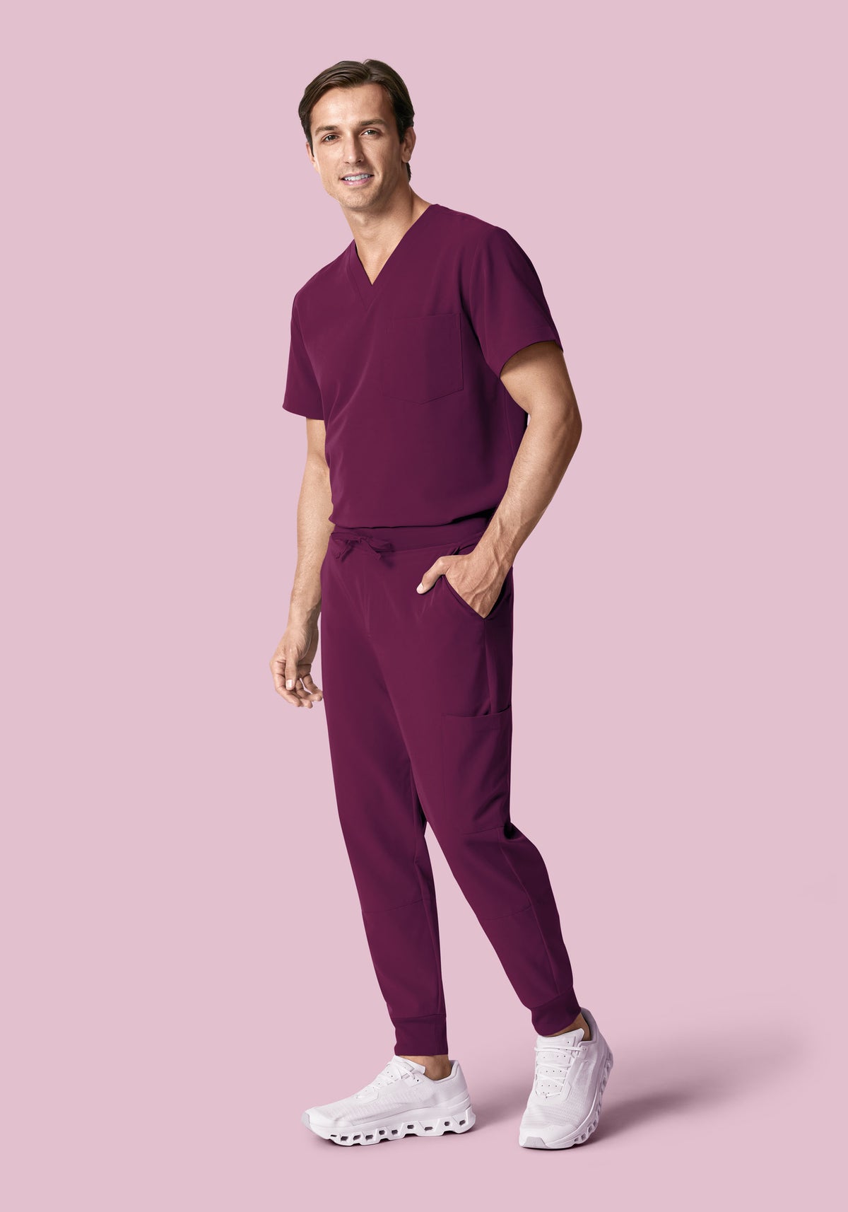 7 Pocket Joggers Plum