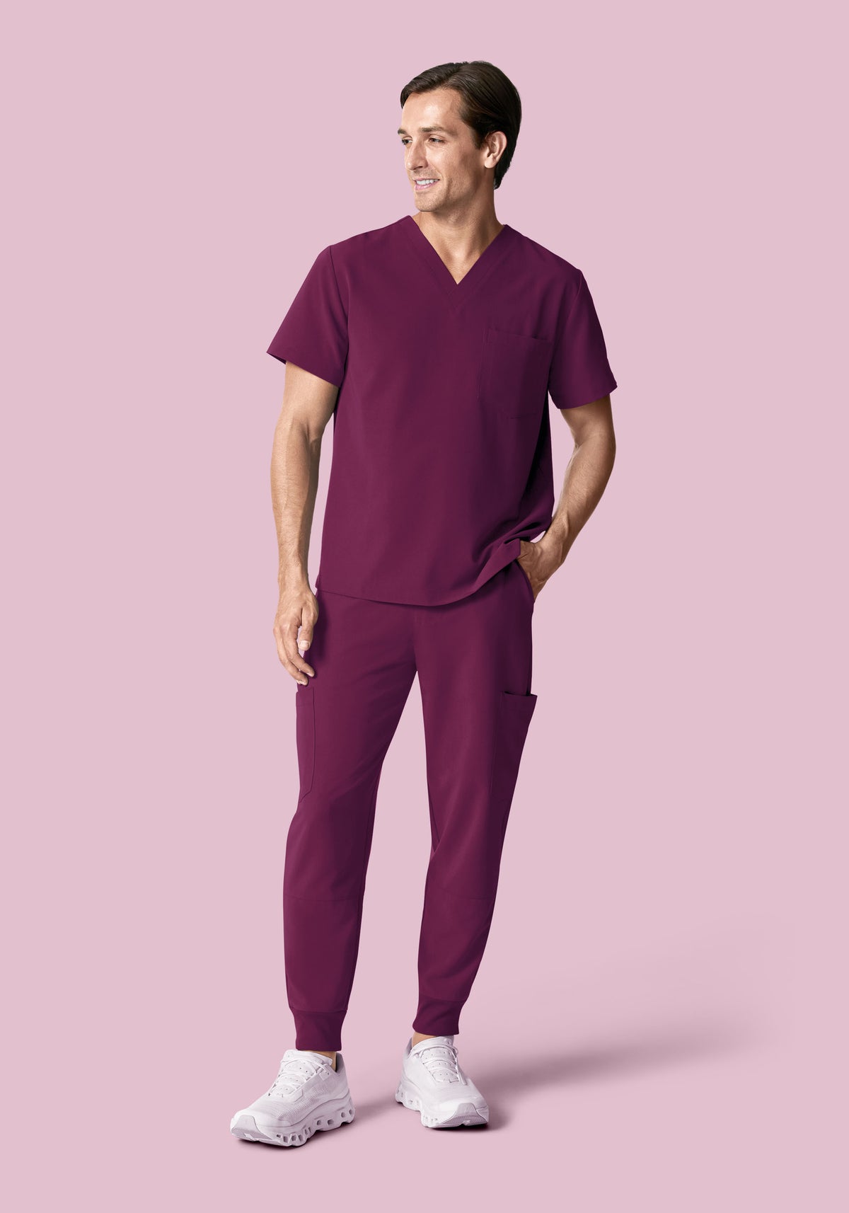 7 Pocket Joggers Plum