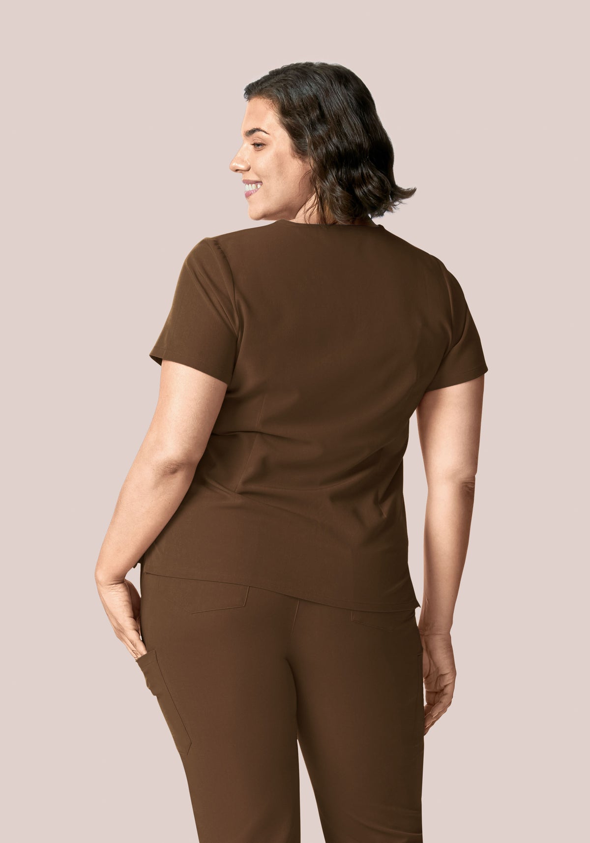 6 Pocket Top Chocolate Brown
