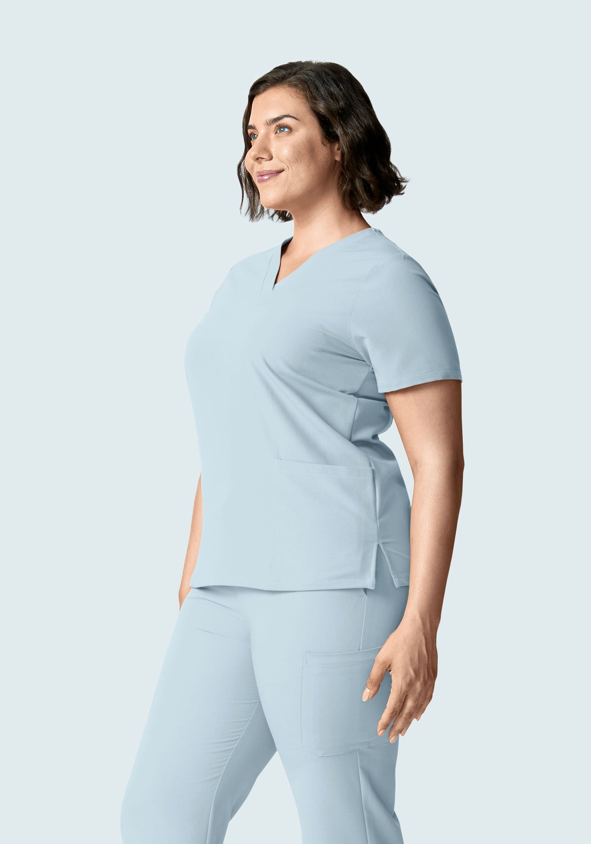 6 Pocket Top Powder Blue