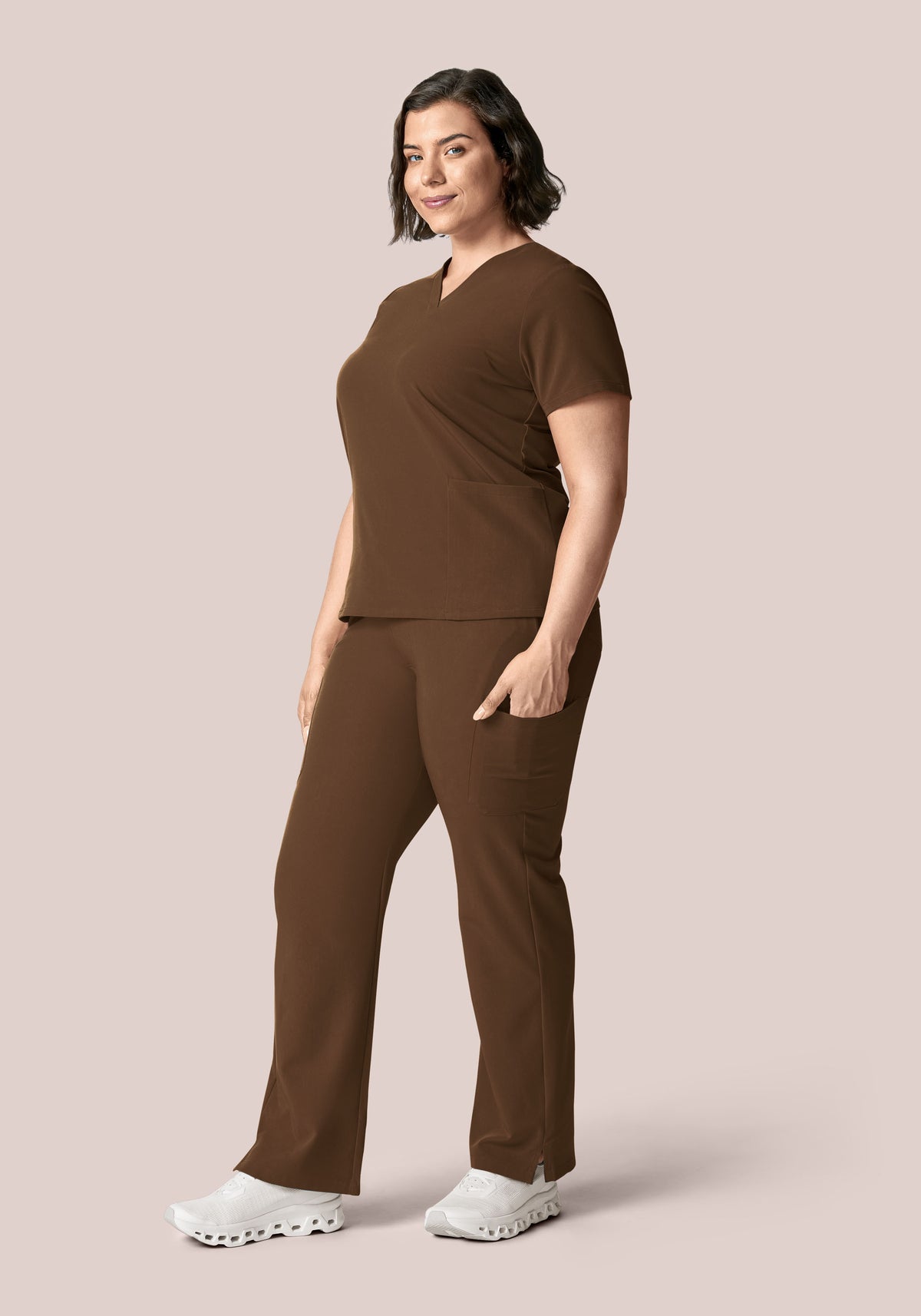 6 Pocket Top Chocolate Brown