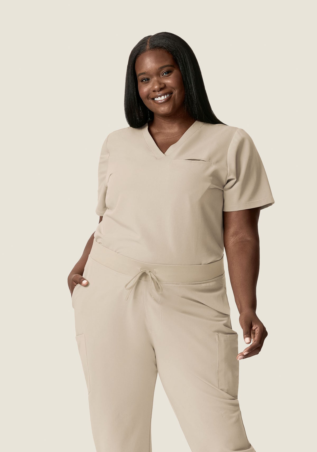 One Pocket Top Khaki