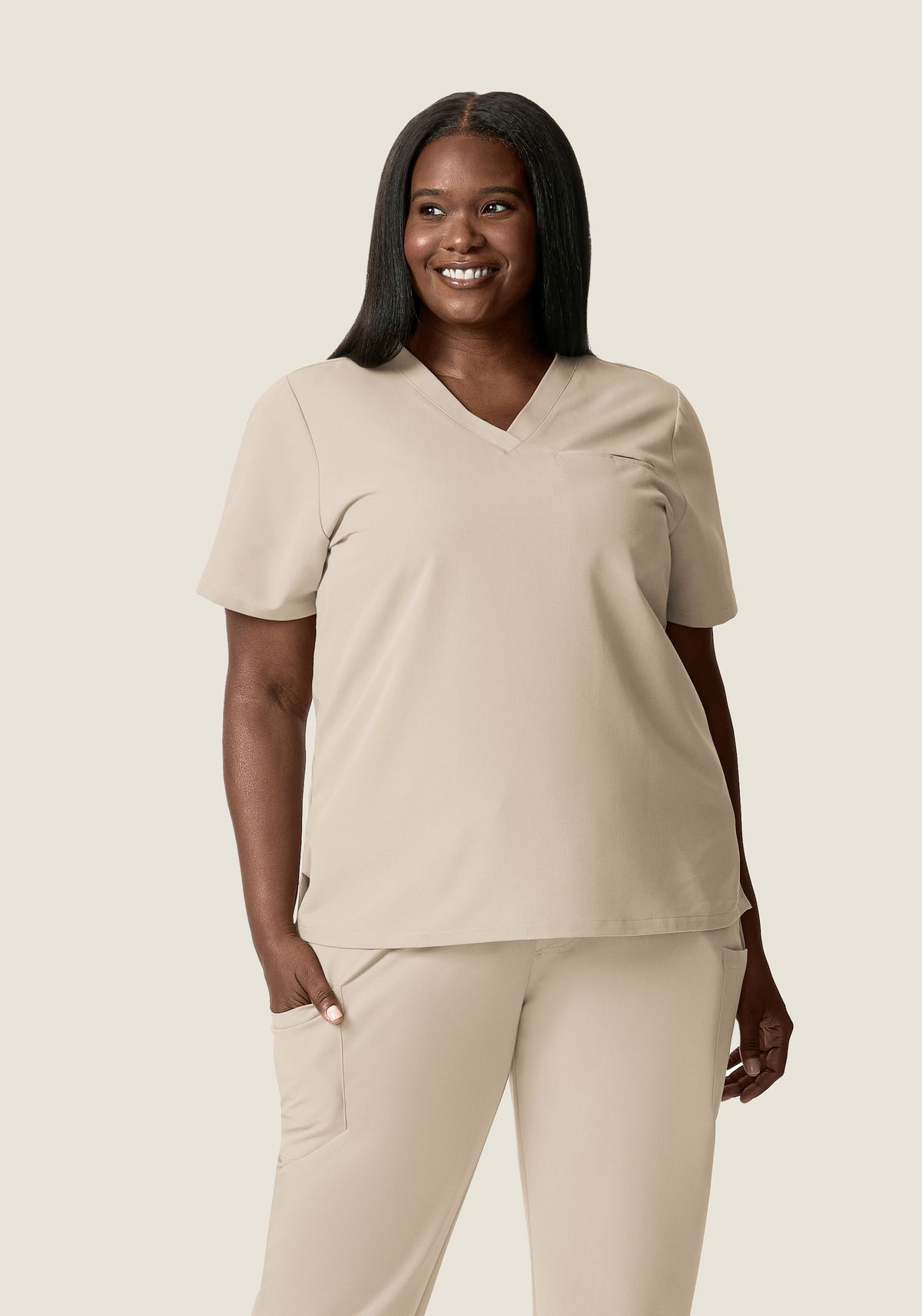 One Pocket Top Khaki