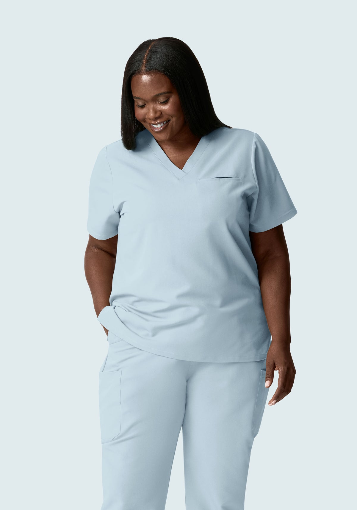 One Pocket Top Powder Blue