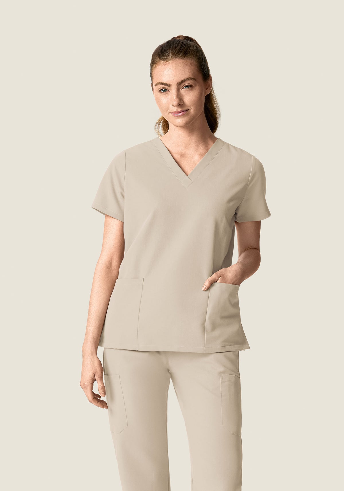 6 Pocket Top Khaki