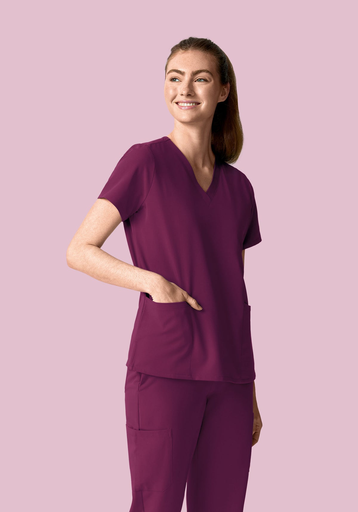6 Pocket Top Plum