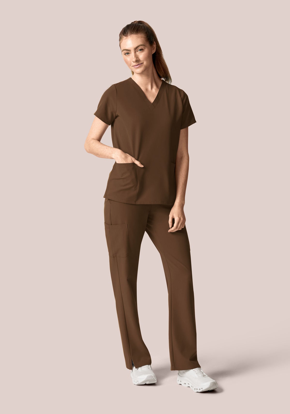 6 Pocket Top Chocolate Brown