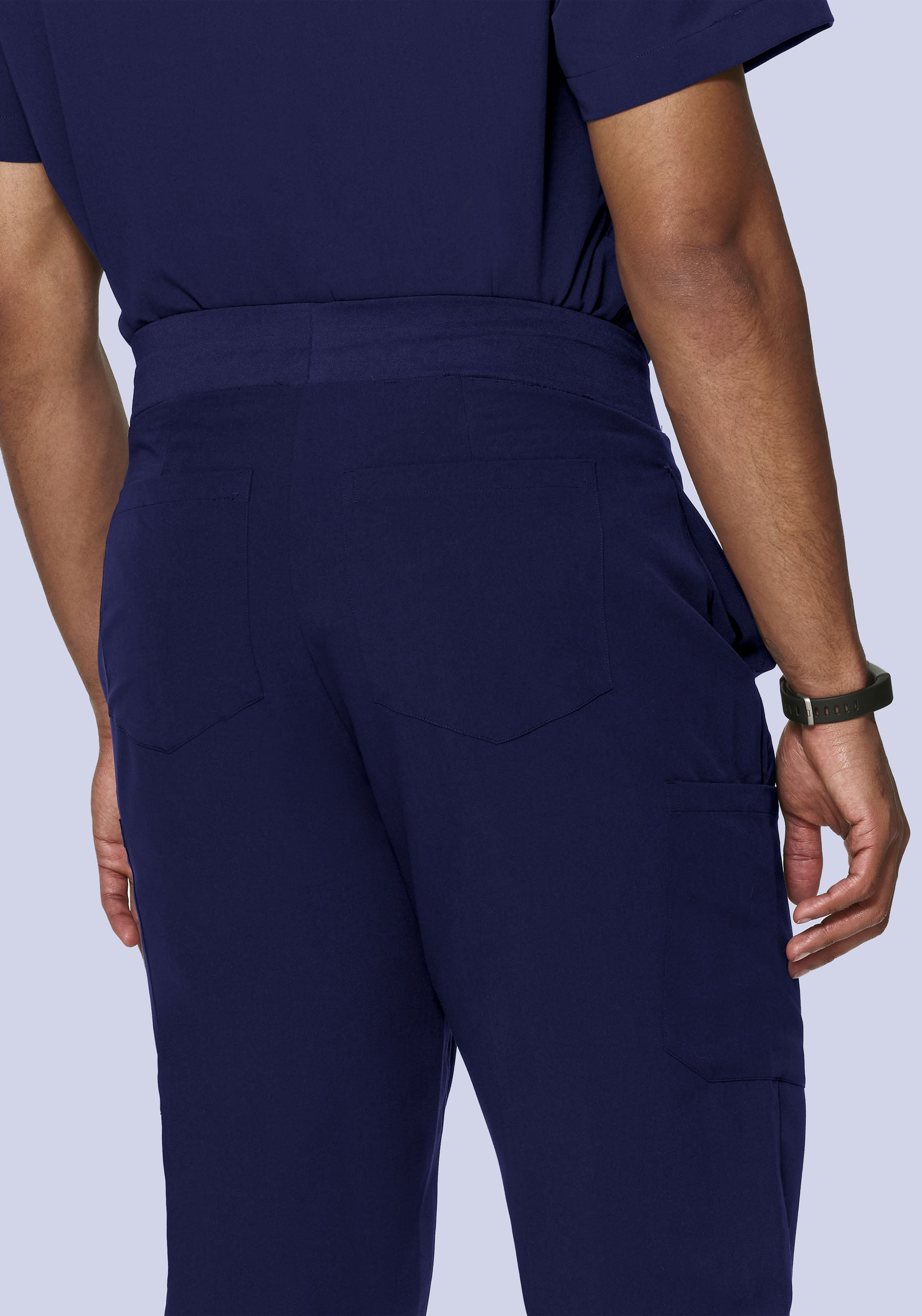 Men's Mid-Rise Jogger Scrub Pants - Navy | Mandala Scrubs