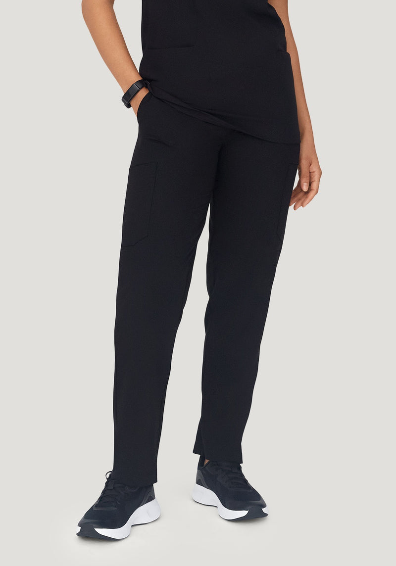 Pocket Cargo Pants Black – Mandala Scrubs - Main Image