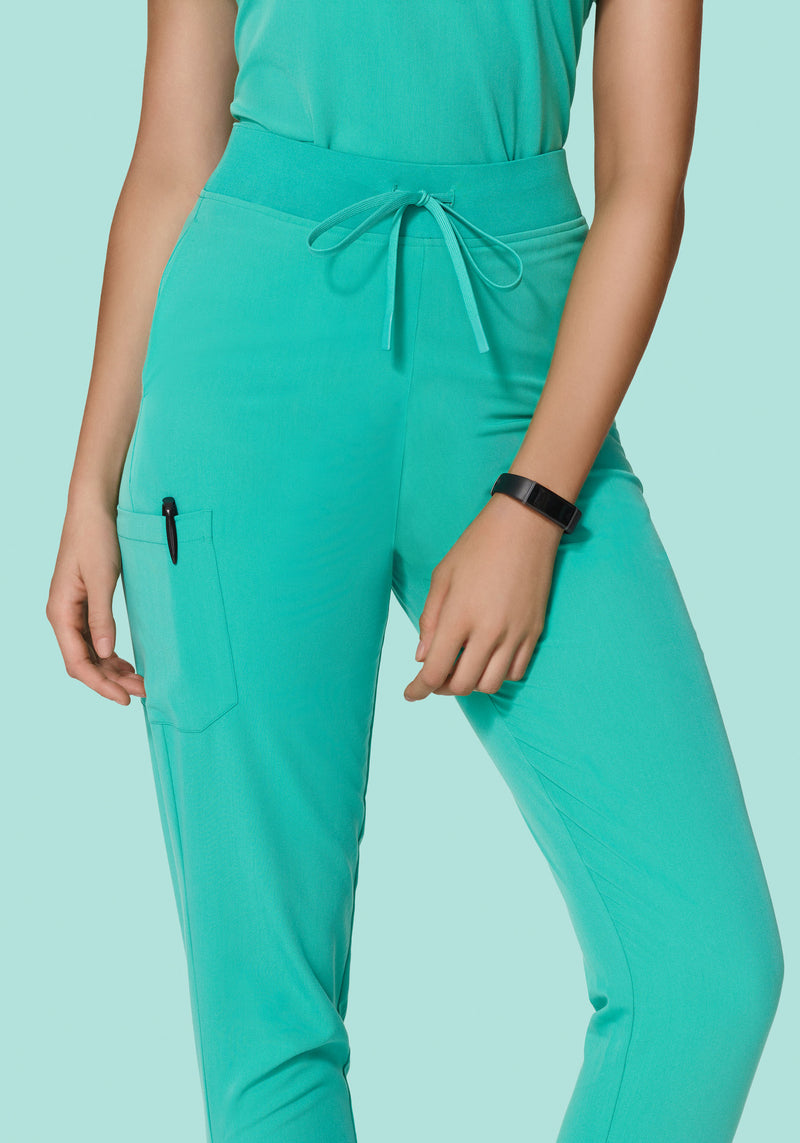 High Waisted Joggers Surgical Green